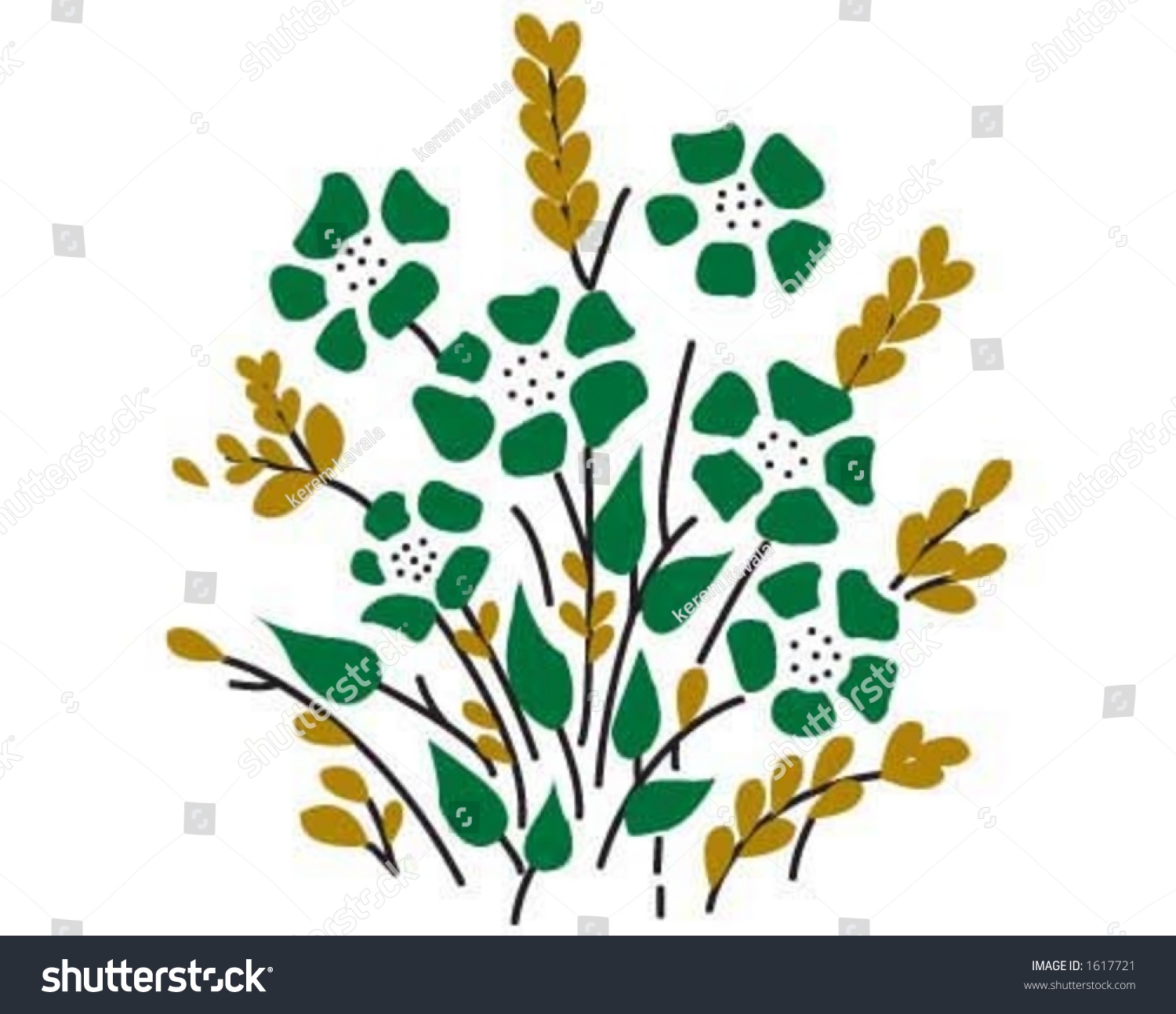 Flower Design. Stock Vector Illustration 1617721 : Shutterstock