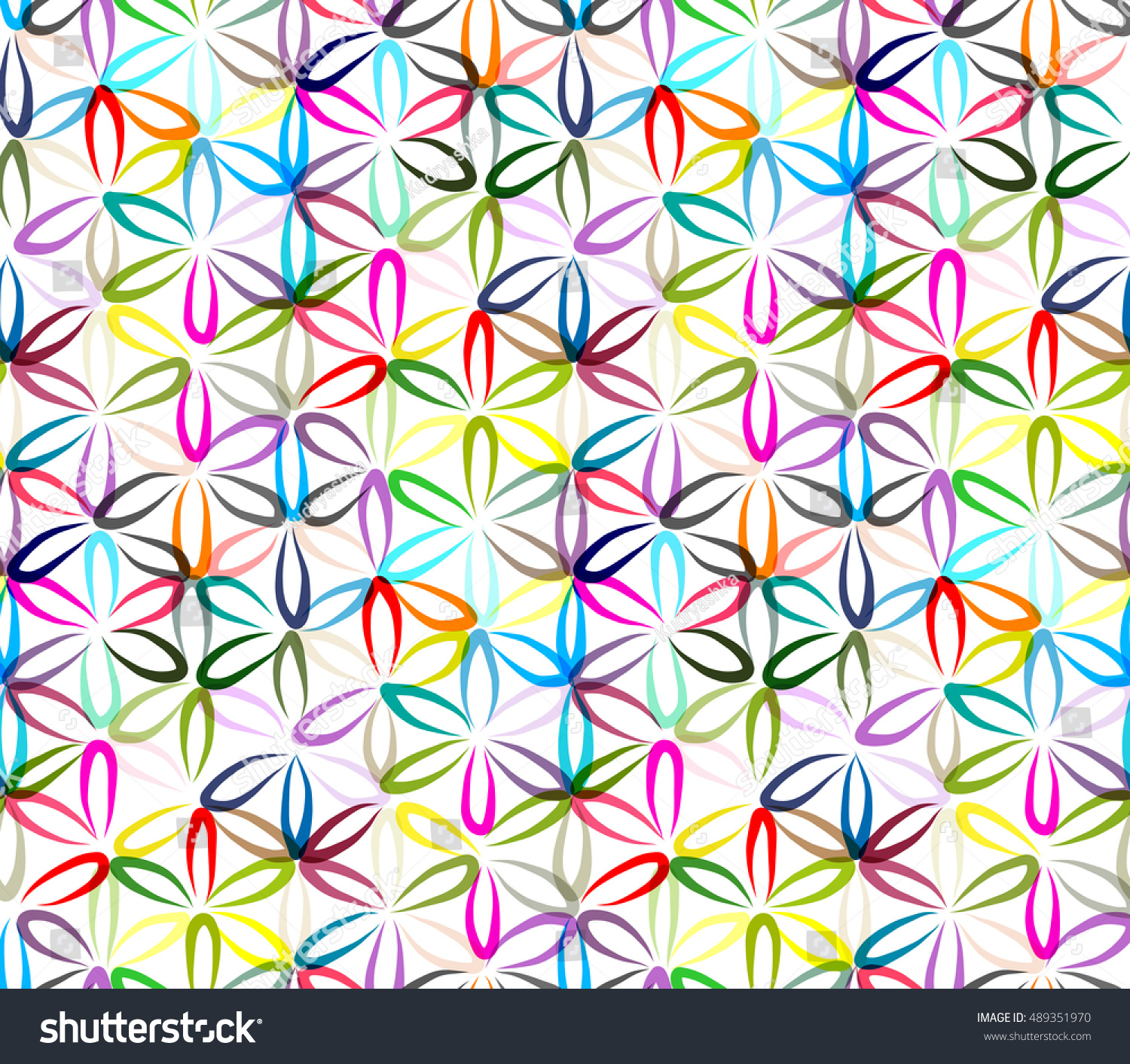 Flower Of Life, Seamless Pattern For Your Design Stock Vector