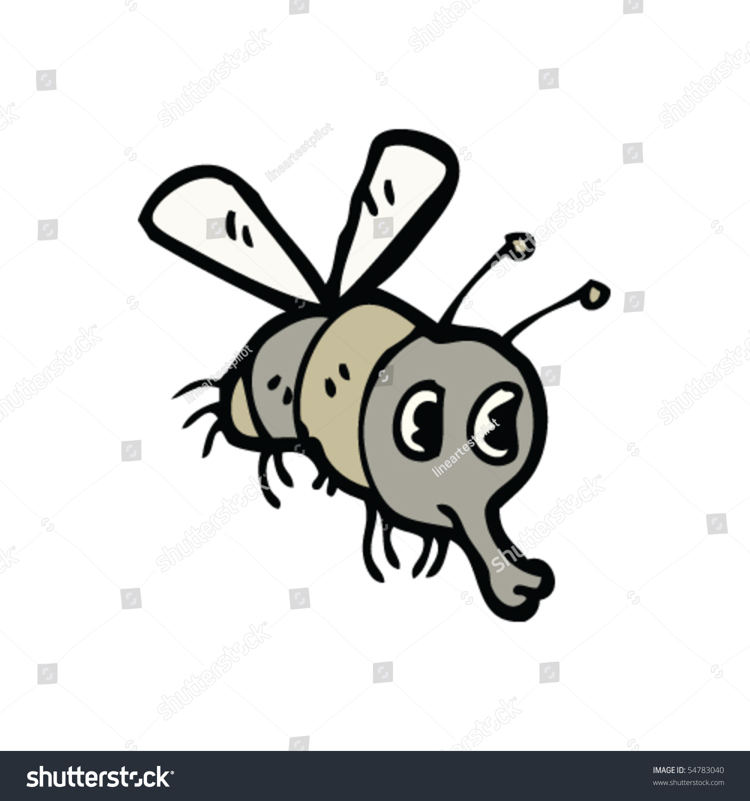 Fly Cartoon Stock Vector Illustration 54783040 : Shutterstock