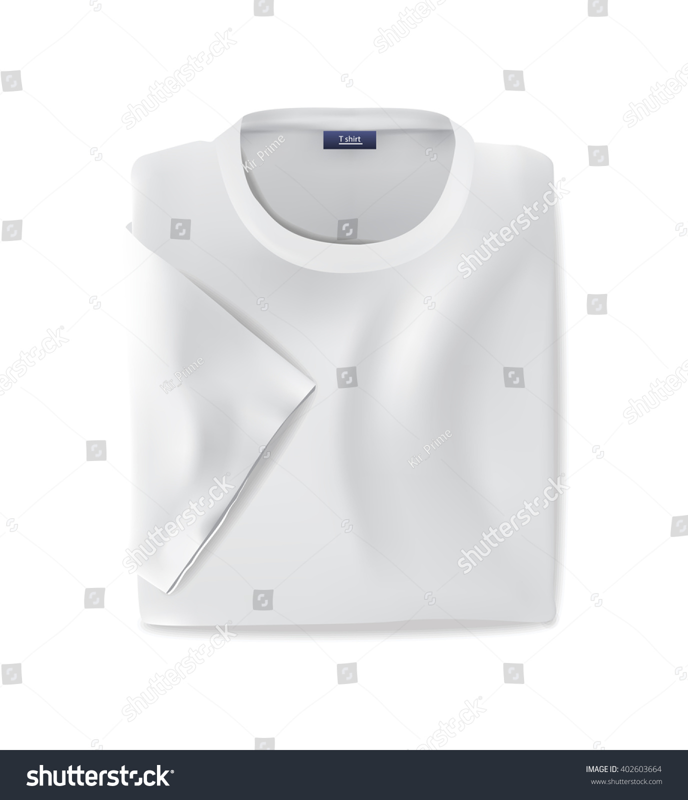 white shirt folded