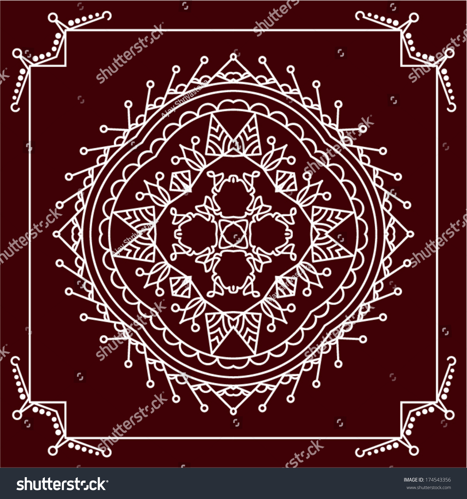 Folk Tribal Design Motif Wall Painting Folk Tribal Design Motif Wall Painting