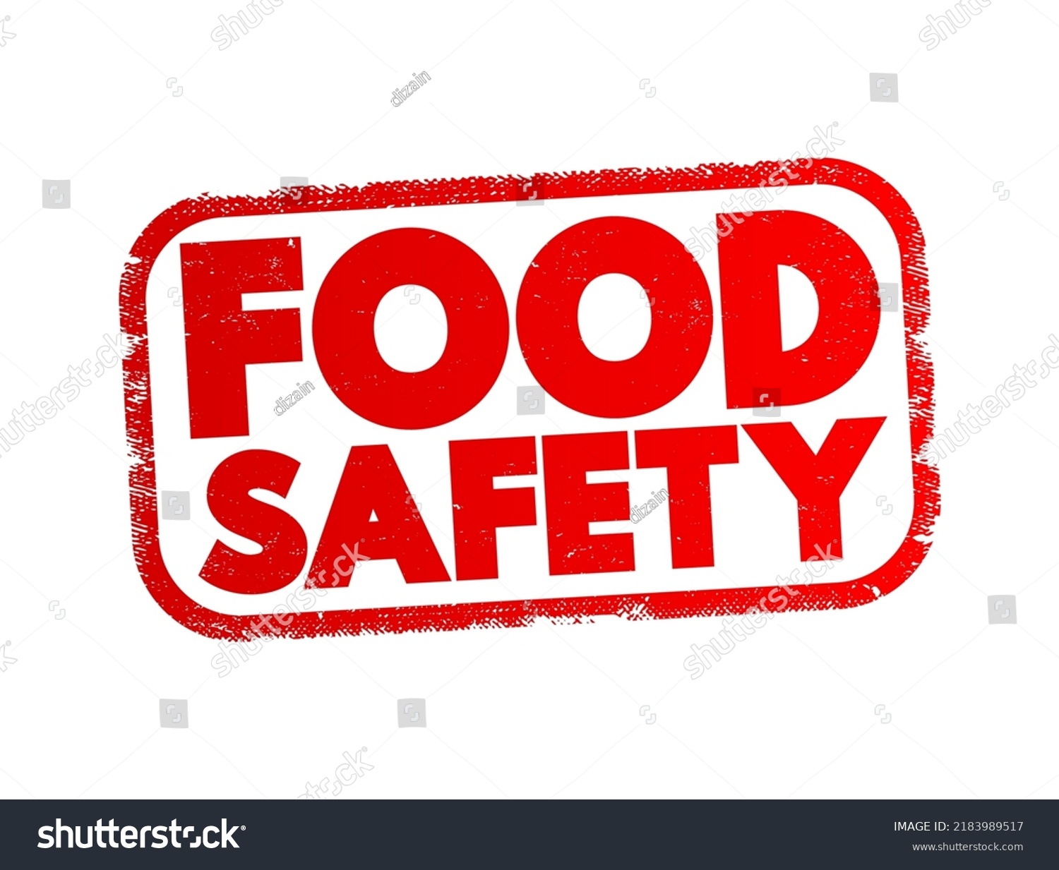 Food Safety Scientific Method Describing Handling Stock Vector Royalty