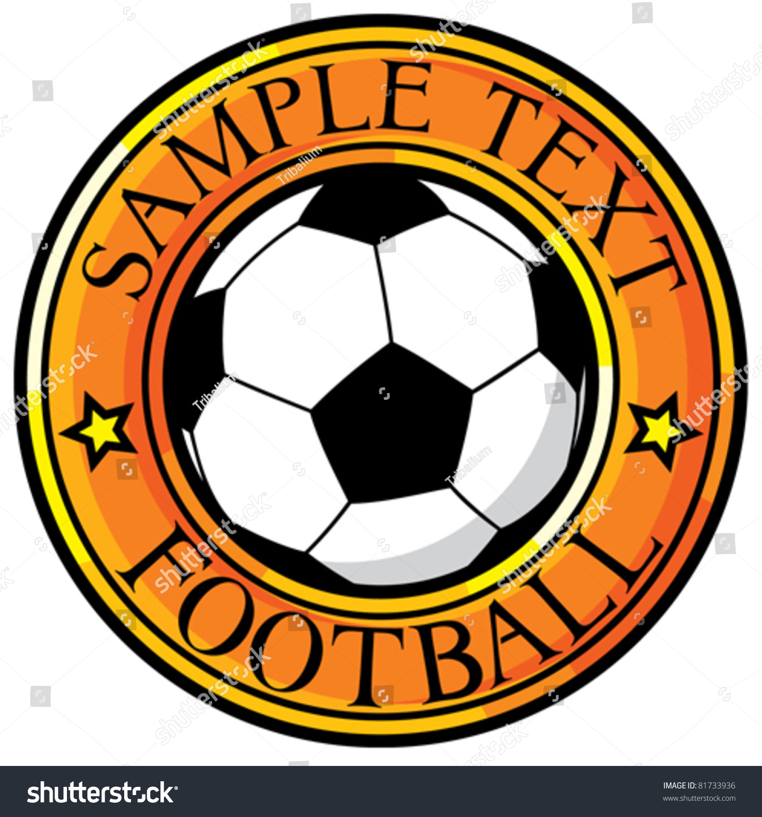 Football Club Soccer Symbol Emblem Design Stock Vector Illustration 