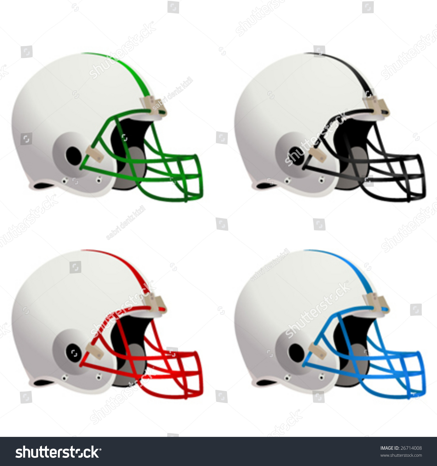 Football Helmets Vector - 26714008 : Shutterstock