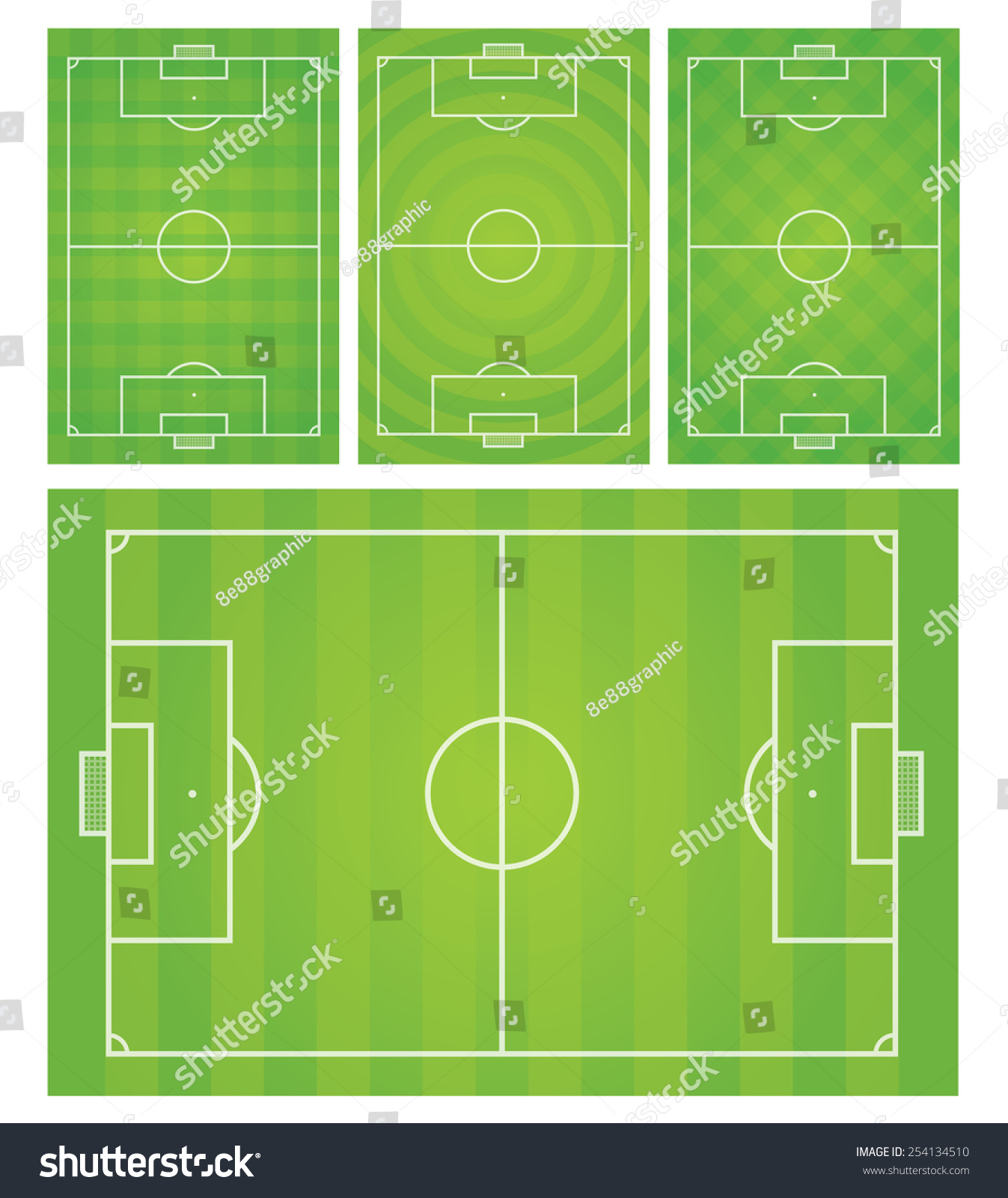 Football Soccer Field Vector Illustration Shutterstock