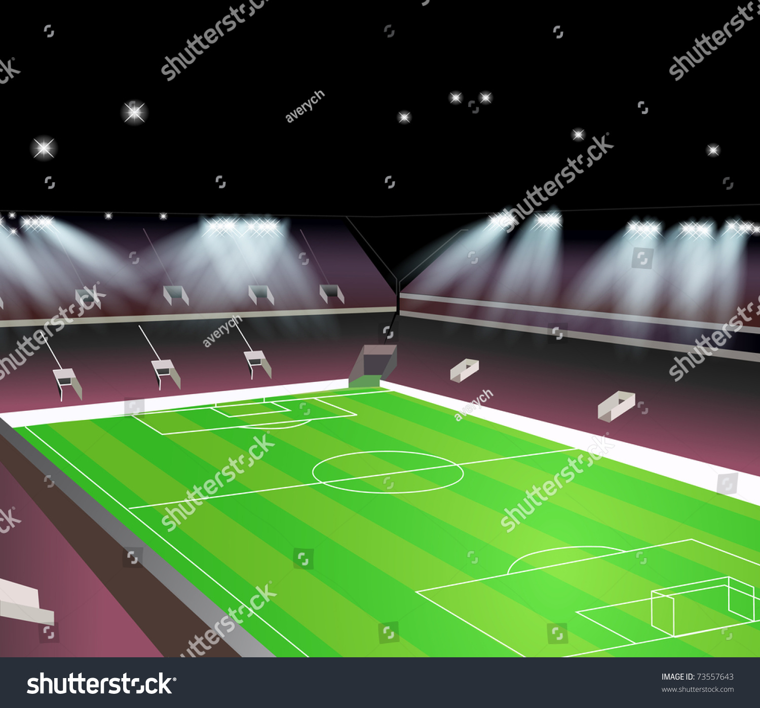 Football Stadium Stock Vector Illustration 73557643 : Shutterstock