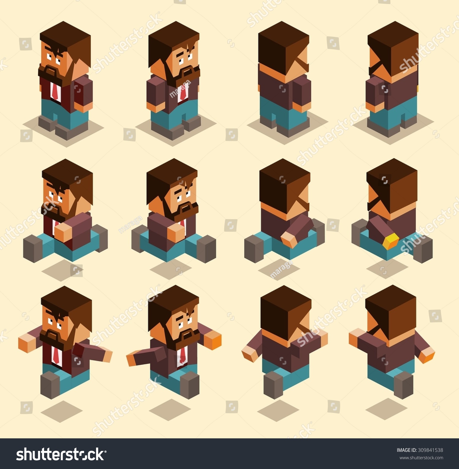 579 Isometric Sprite Stock Vectors Images Vector Art Shutterstock