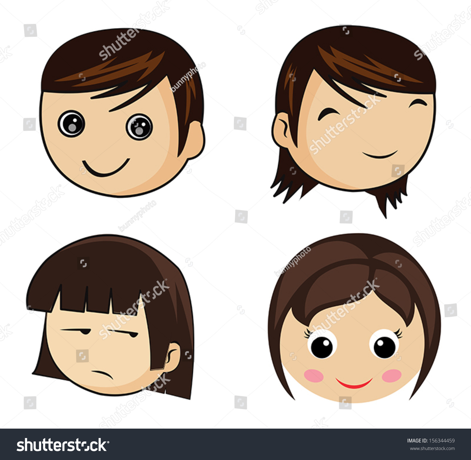 Types Of Cartoon Faces