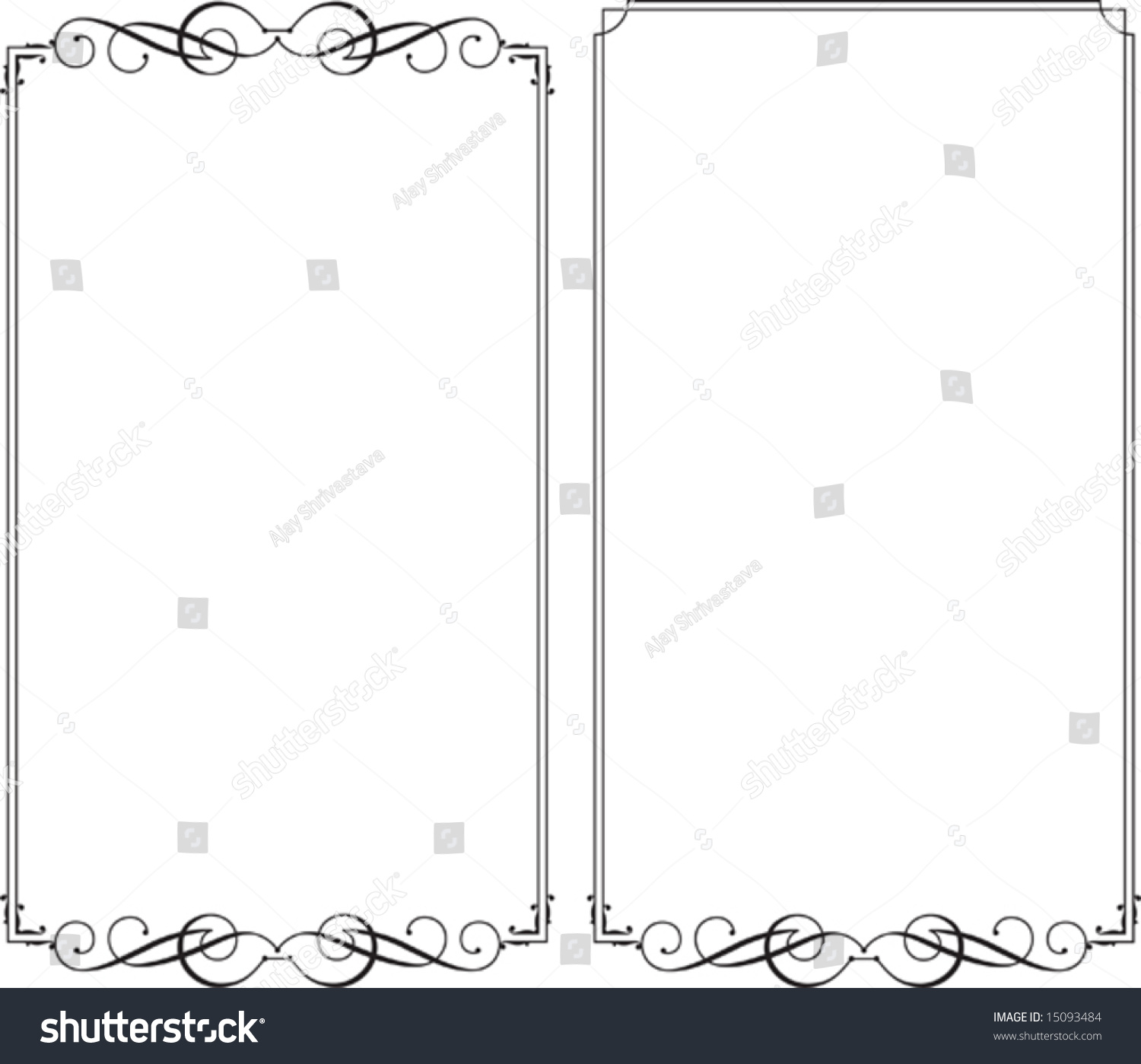 Frame Designs Stock Vector Illustration 15093484 : Shutterstock