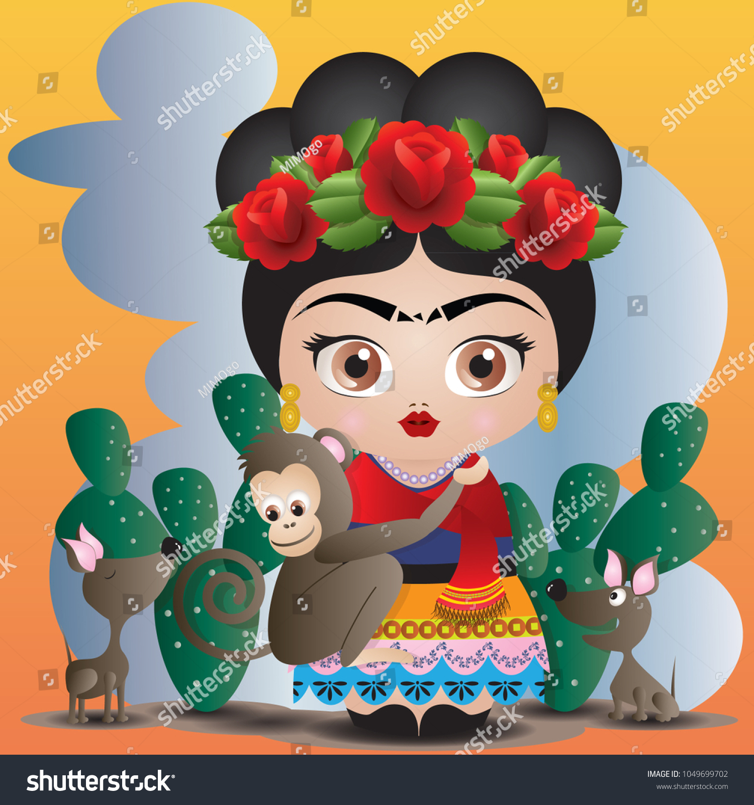 Frida Kahlo Dibujo Ilustraciones Im Genes Y Vectores De Stock