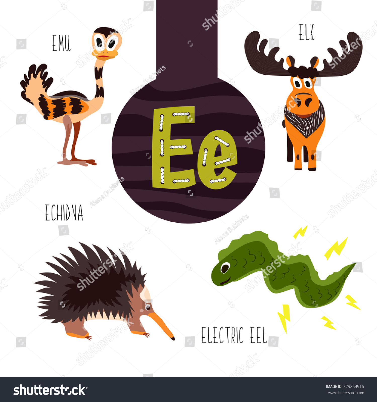 Fun Animal Letters Of The Alphabet For The Development And Learning Of