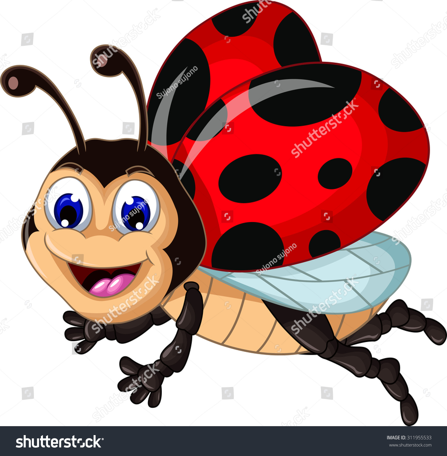 flying ladybug clipart - photo #45