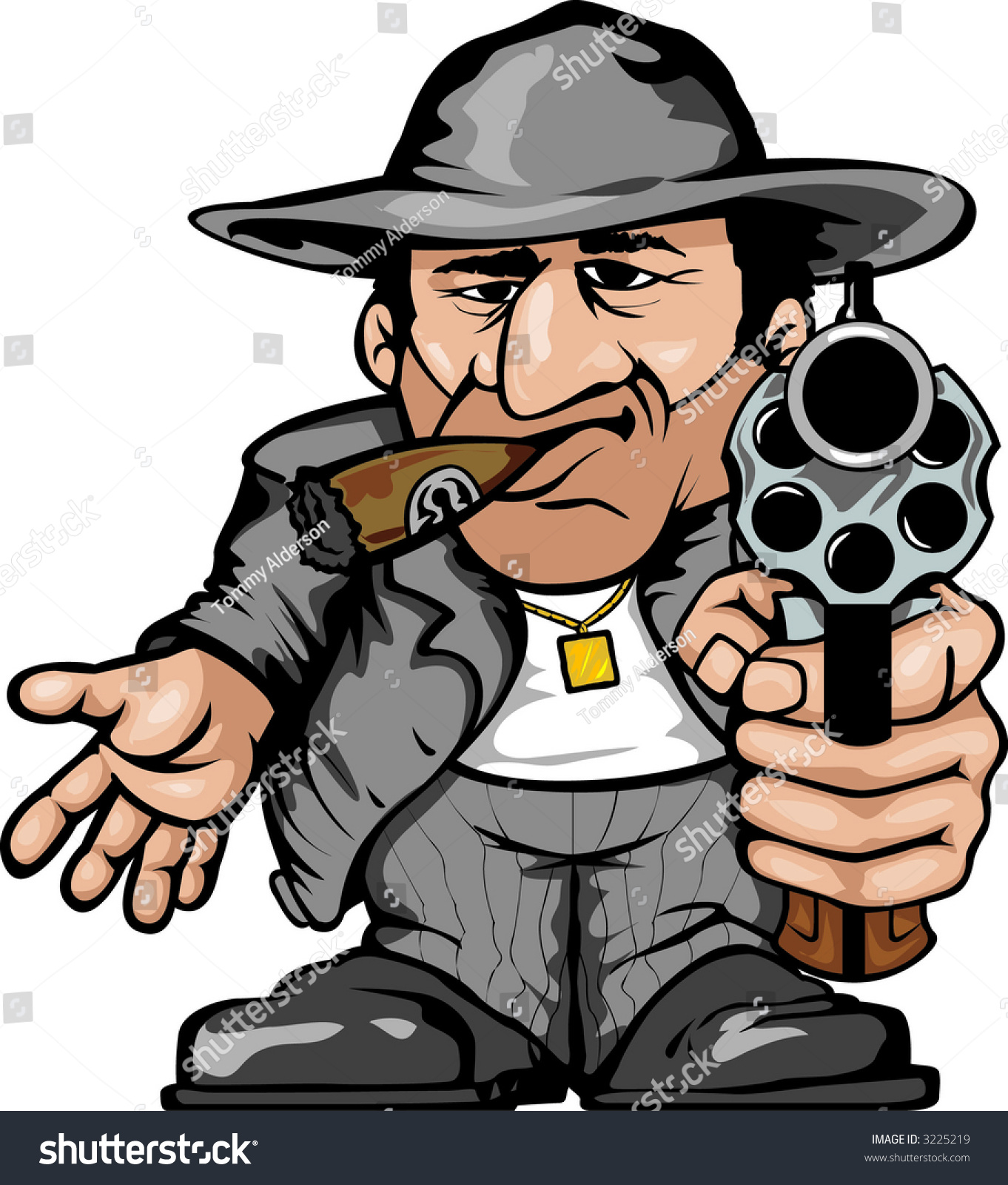 Gangster Stock Vector Illustration 3225219 : Shutterstock