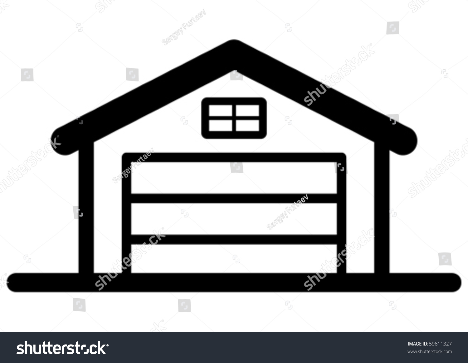 Garage Icon Stock Vector 59611327 - Shutterstock