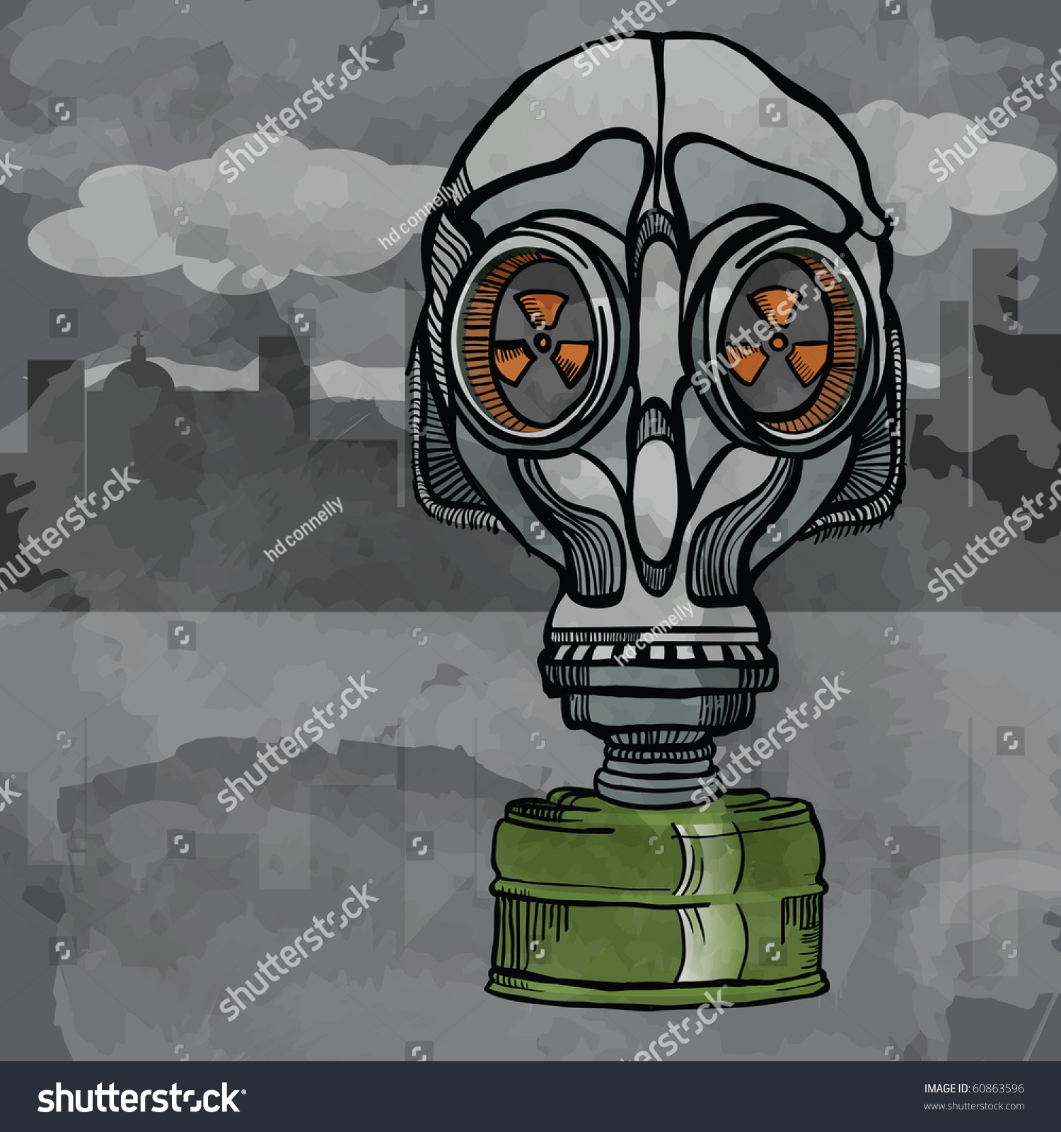 Gas Mask Stock Vector 60863596 - Shutterstock