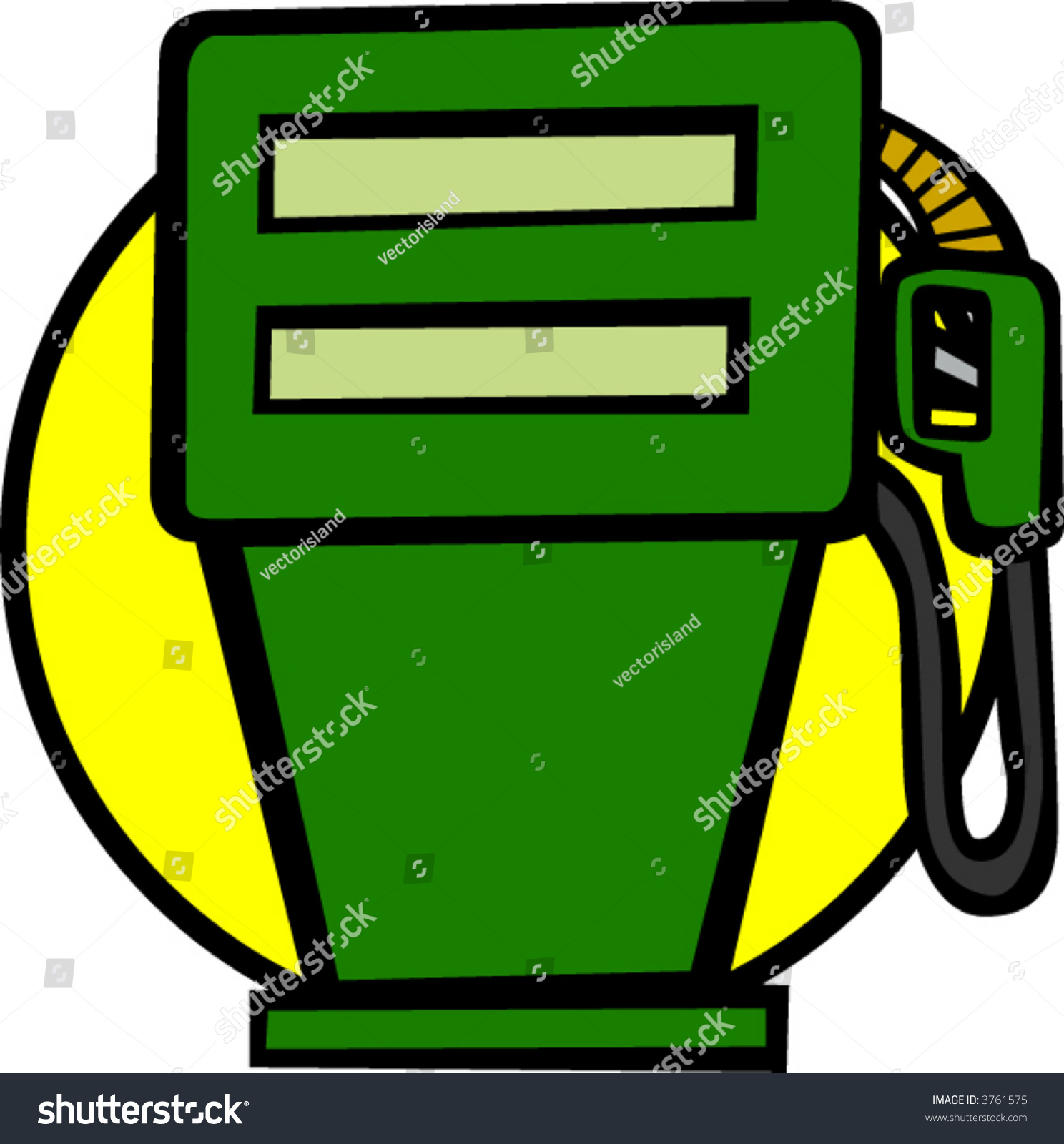 Gas Pump Stock Vector Illustration 3761575 : Shutterstock