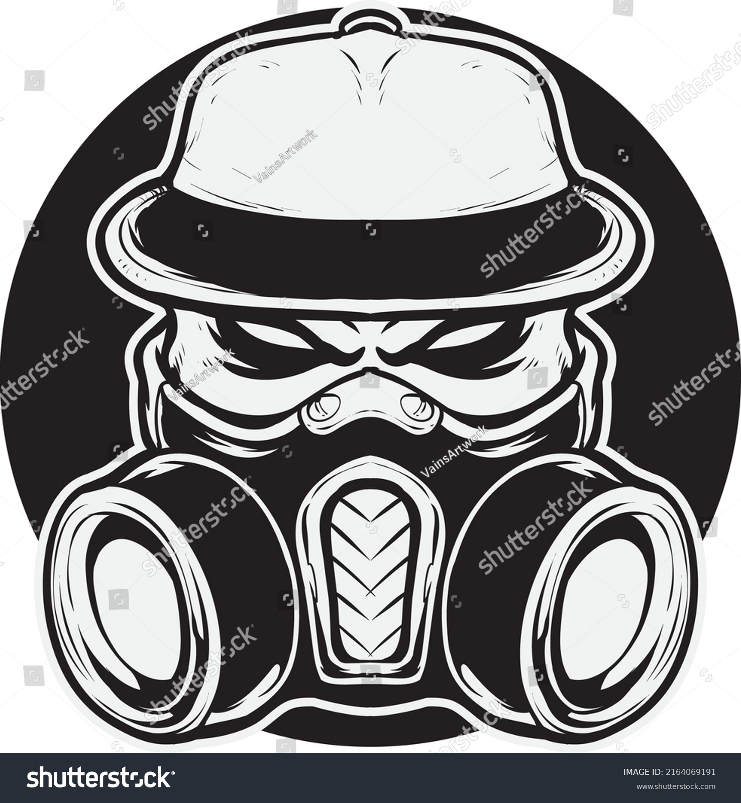 Gasmask Vector Logo Illustration Art Stock Vector Royalty Free