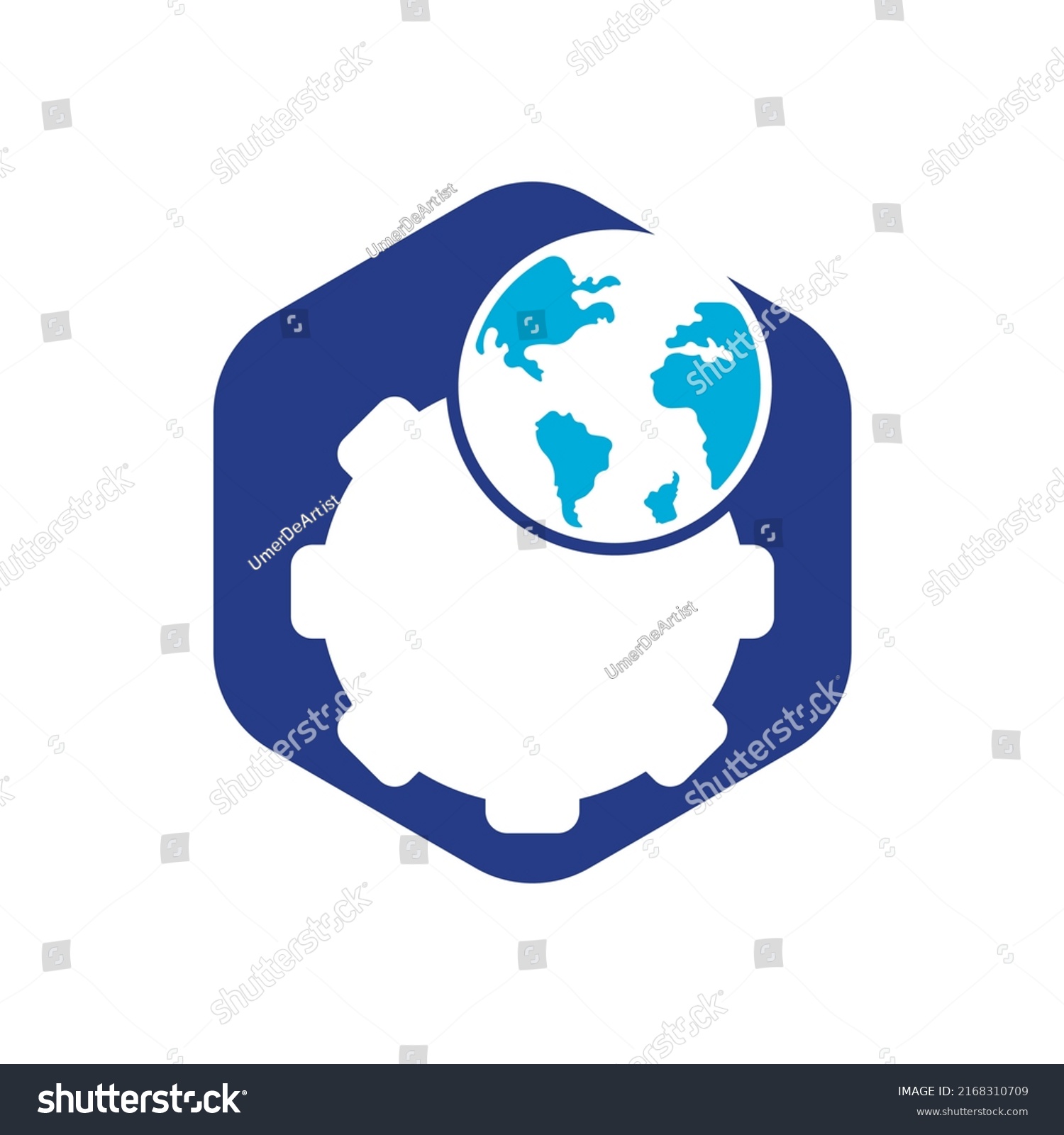 Gear Global Vector Logo Design Gear Stock Vector Royalty Free