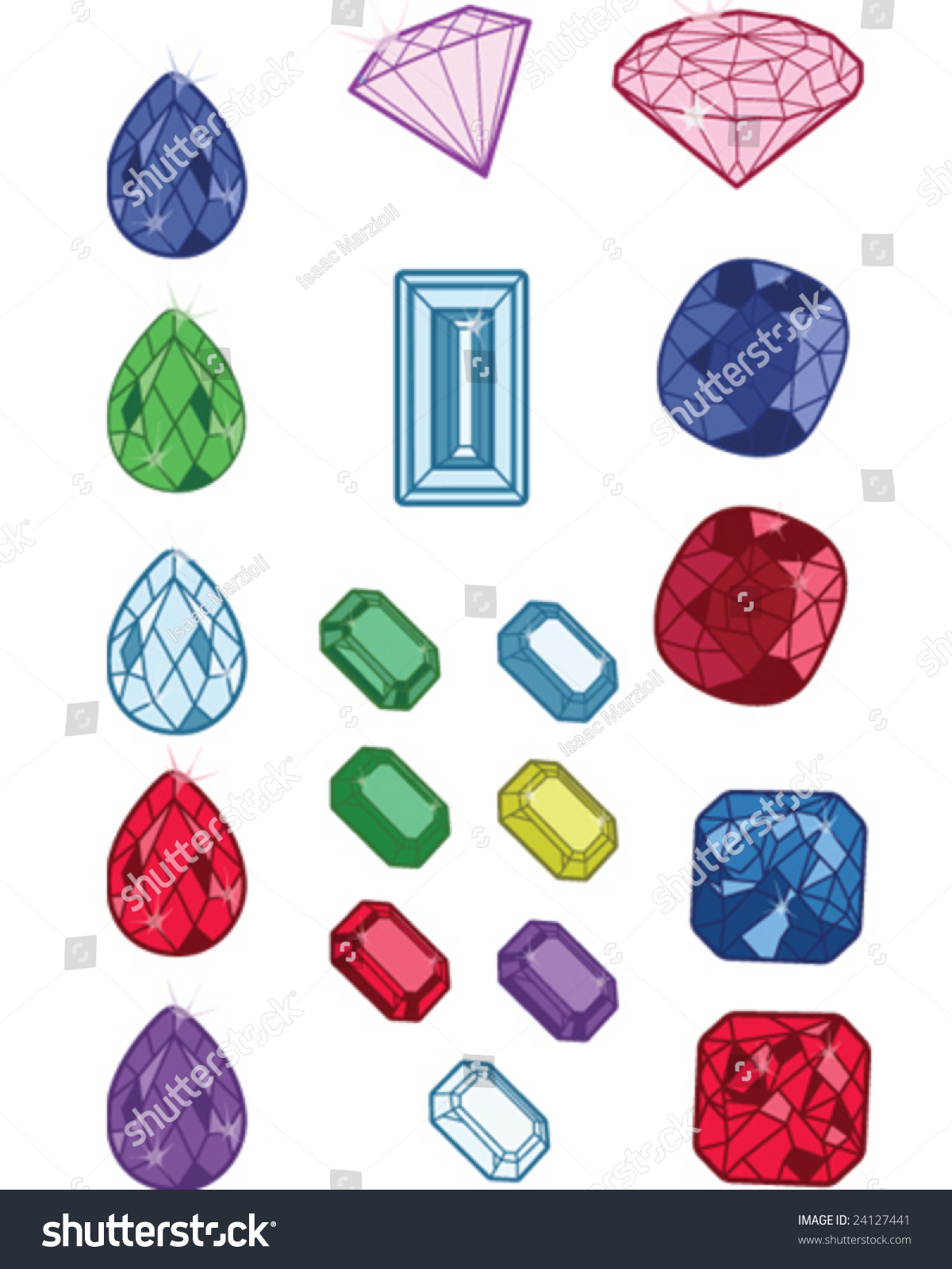 Gems And Jewels - Vector Illustrations - 24127441 : Shutterstock