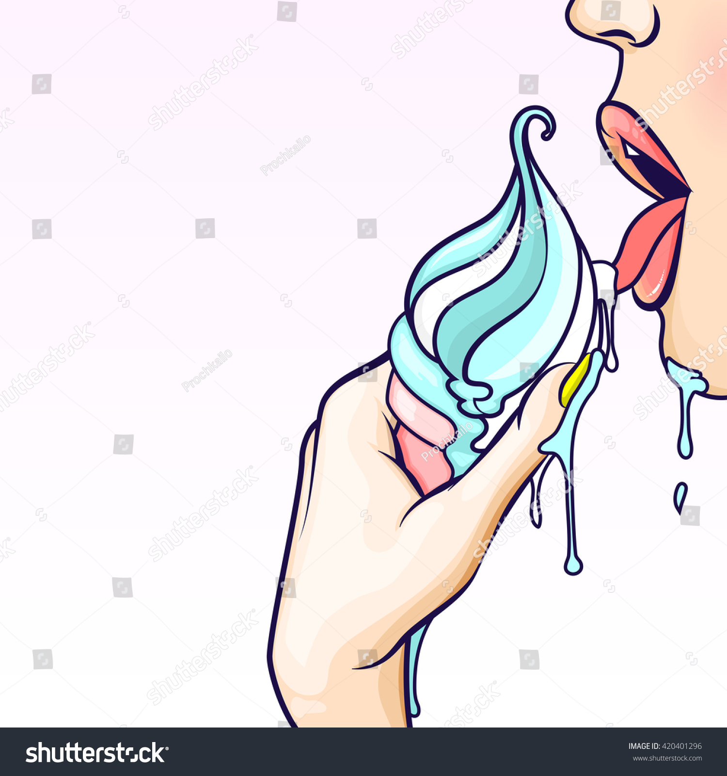 licking ice cream clipart - photo #42