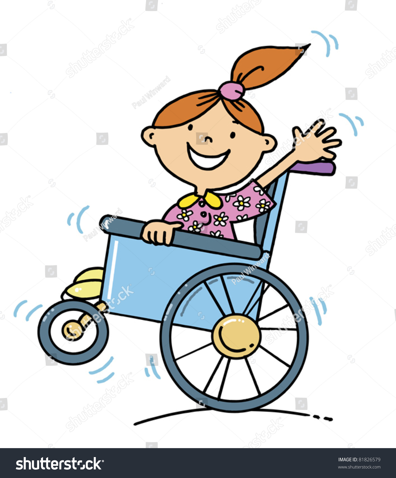 clipart girl in wheelchair - photo #12