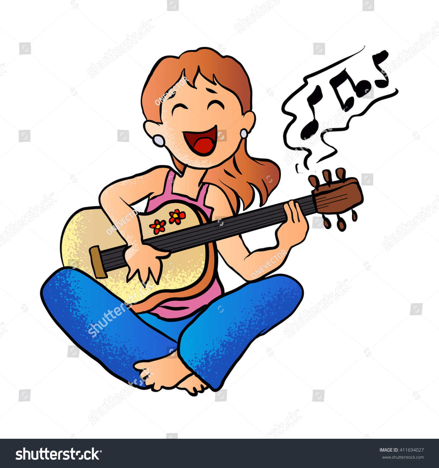 girl playing guitar clipart - photo #16