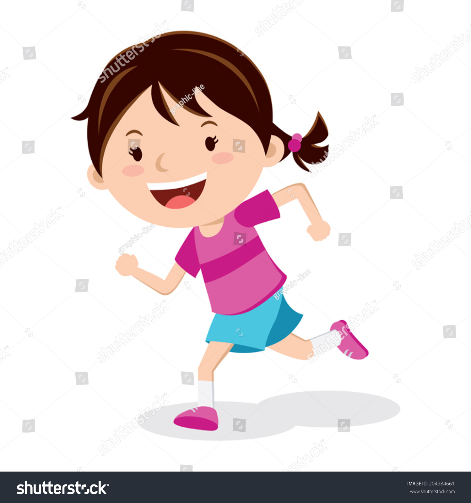 clipart of a girl running - photo #2