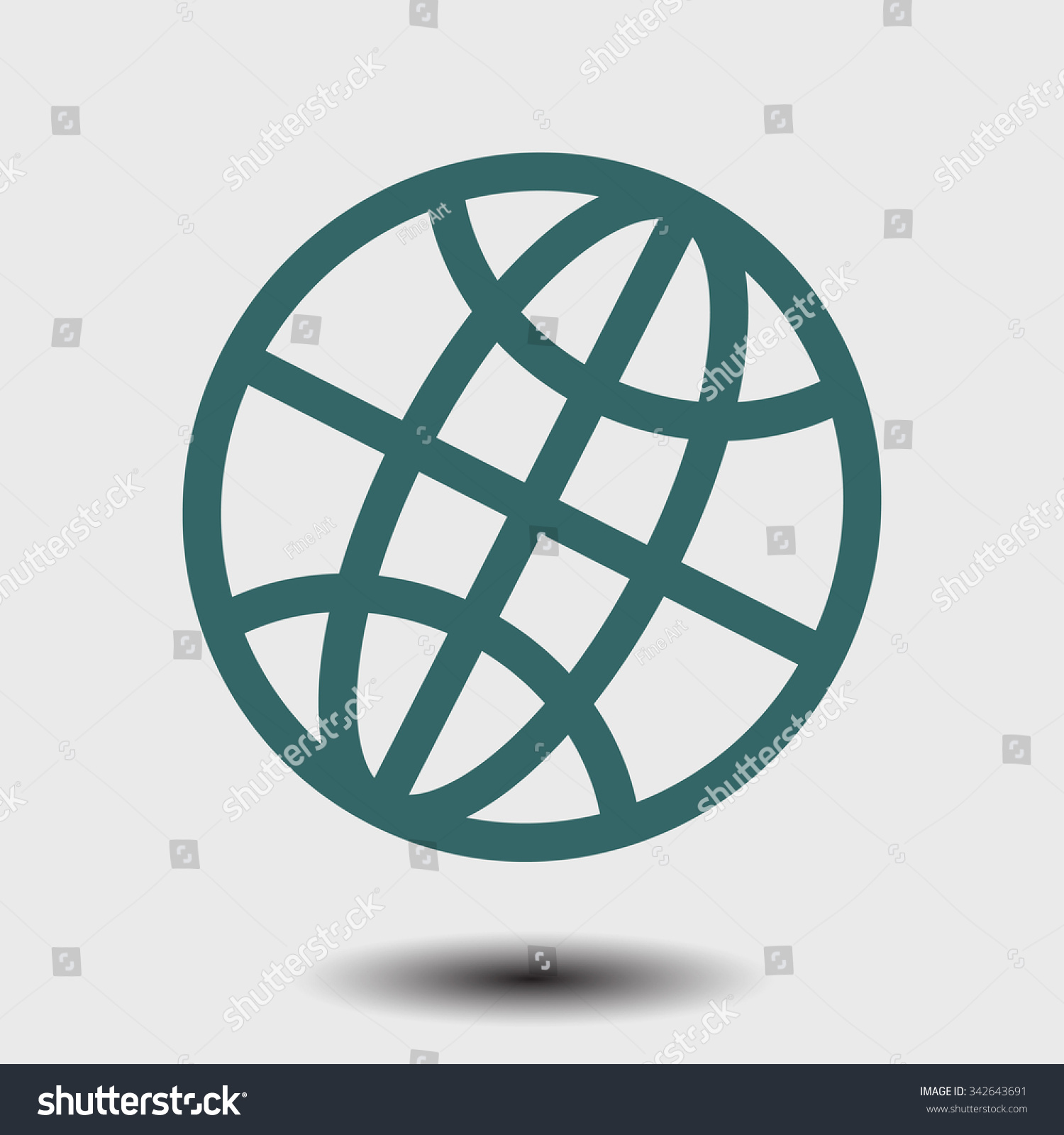 Globe icon Flat design Globe icon Flat design