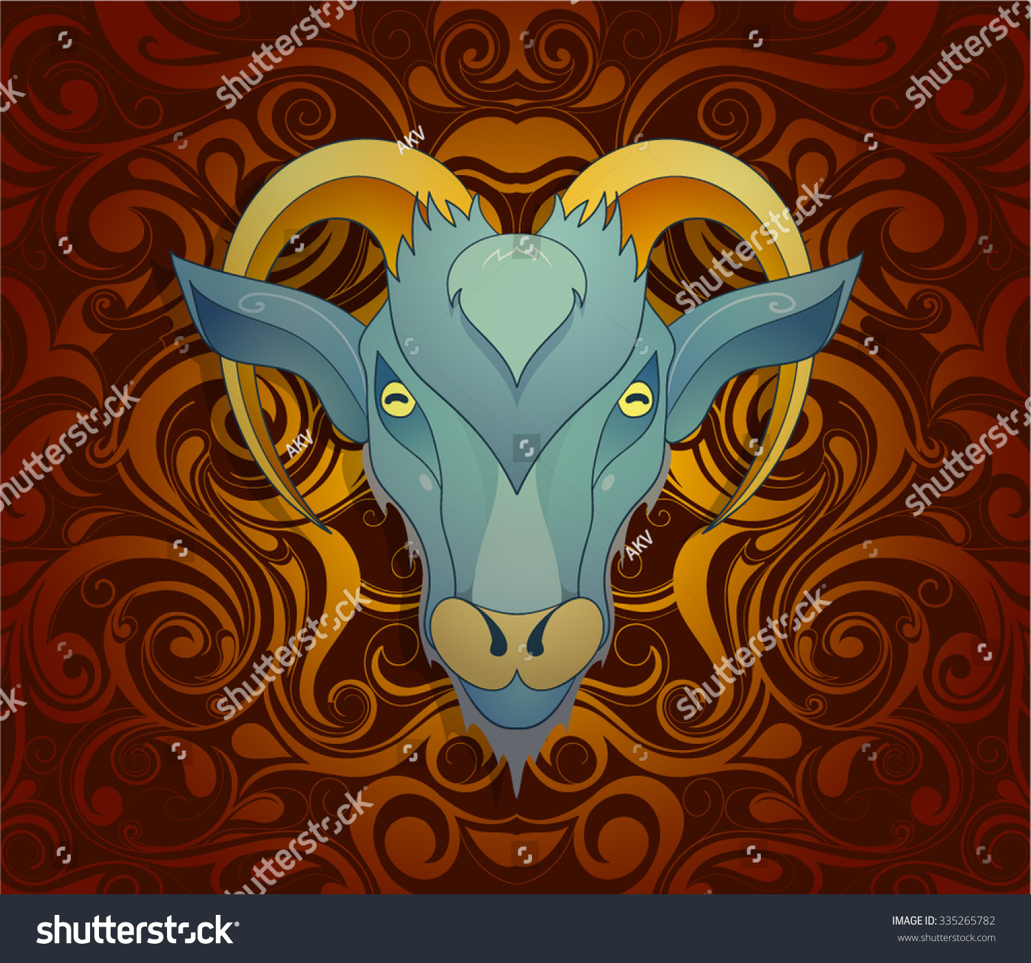 Goat Symbol Year 2027 By Chinese Stock Vector 335265782 Shutterstock