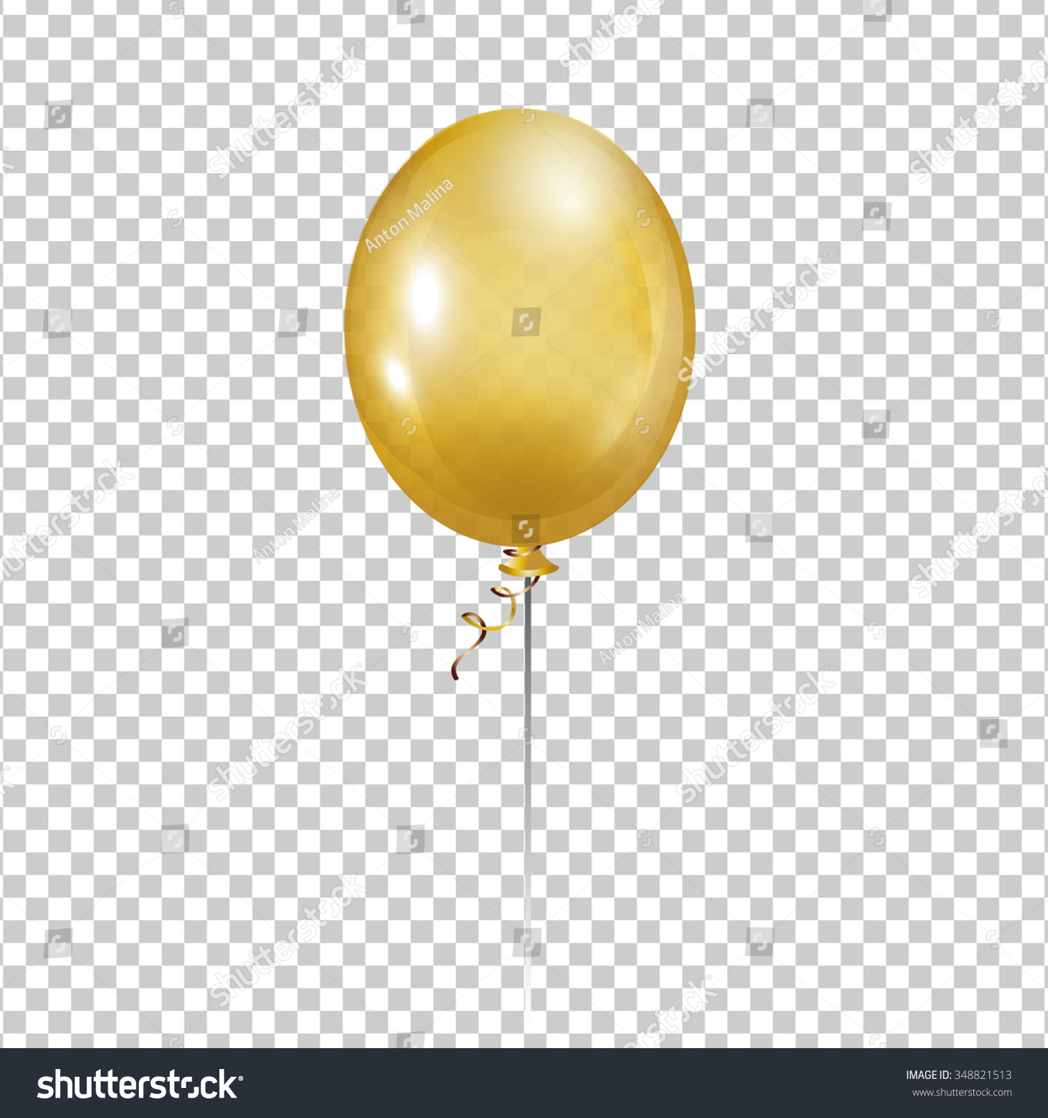 gold balloons clipart - photo #26