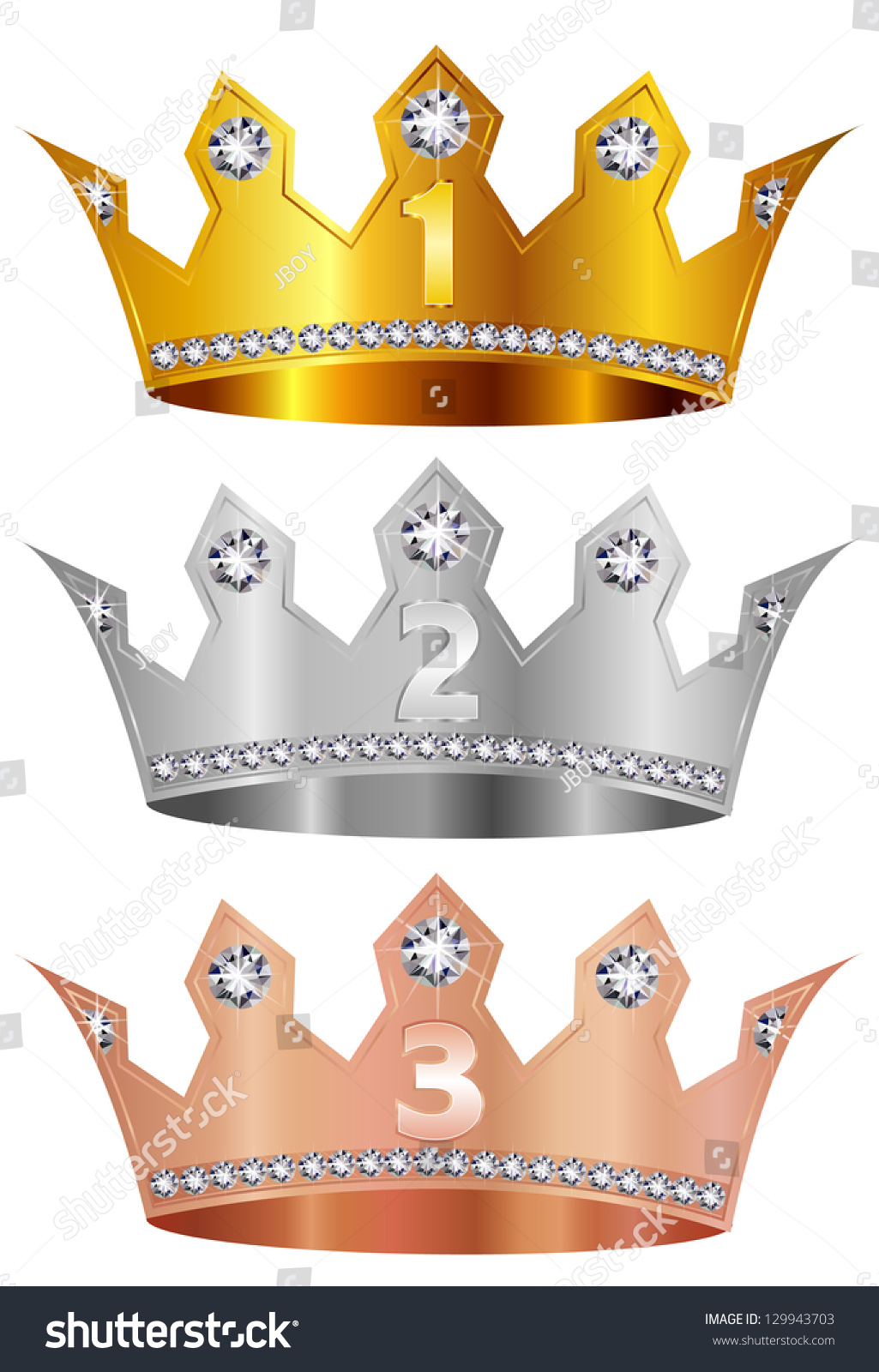 crown silver copper vector shutterstock