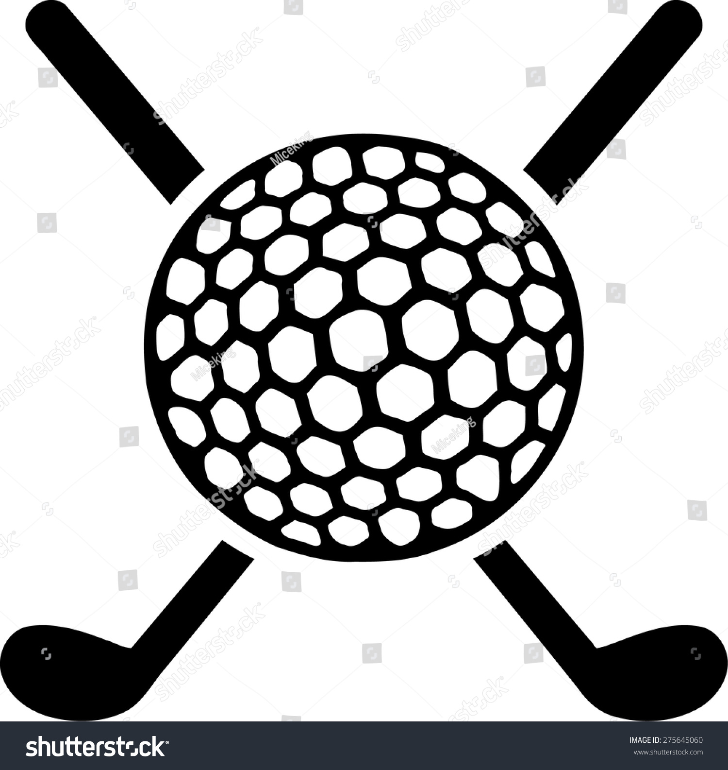 golf clubs and balls clipart - photo #23