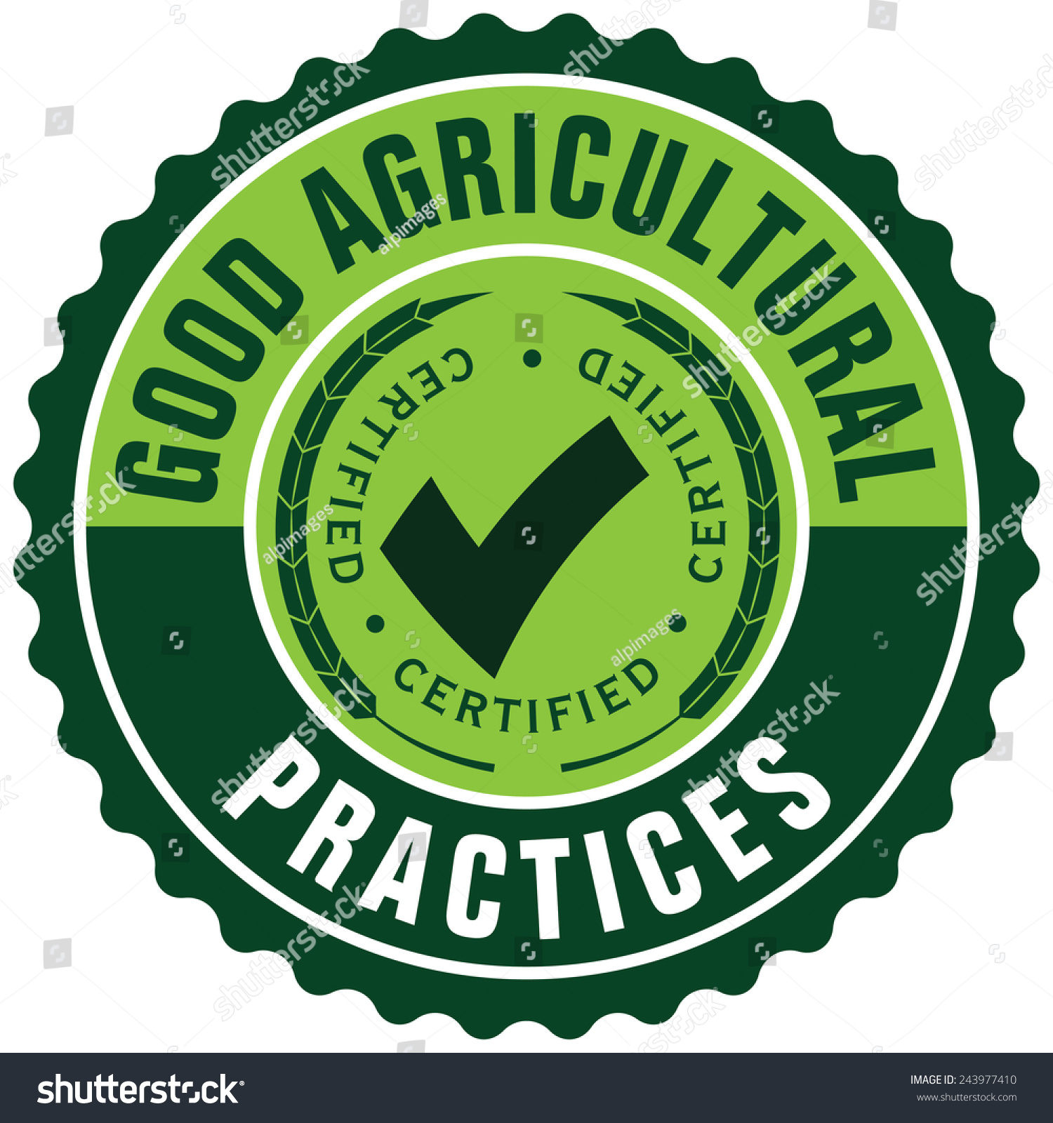 Good Agricultural Practices Label Stock Vector 243977410 Shutterstock