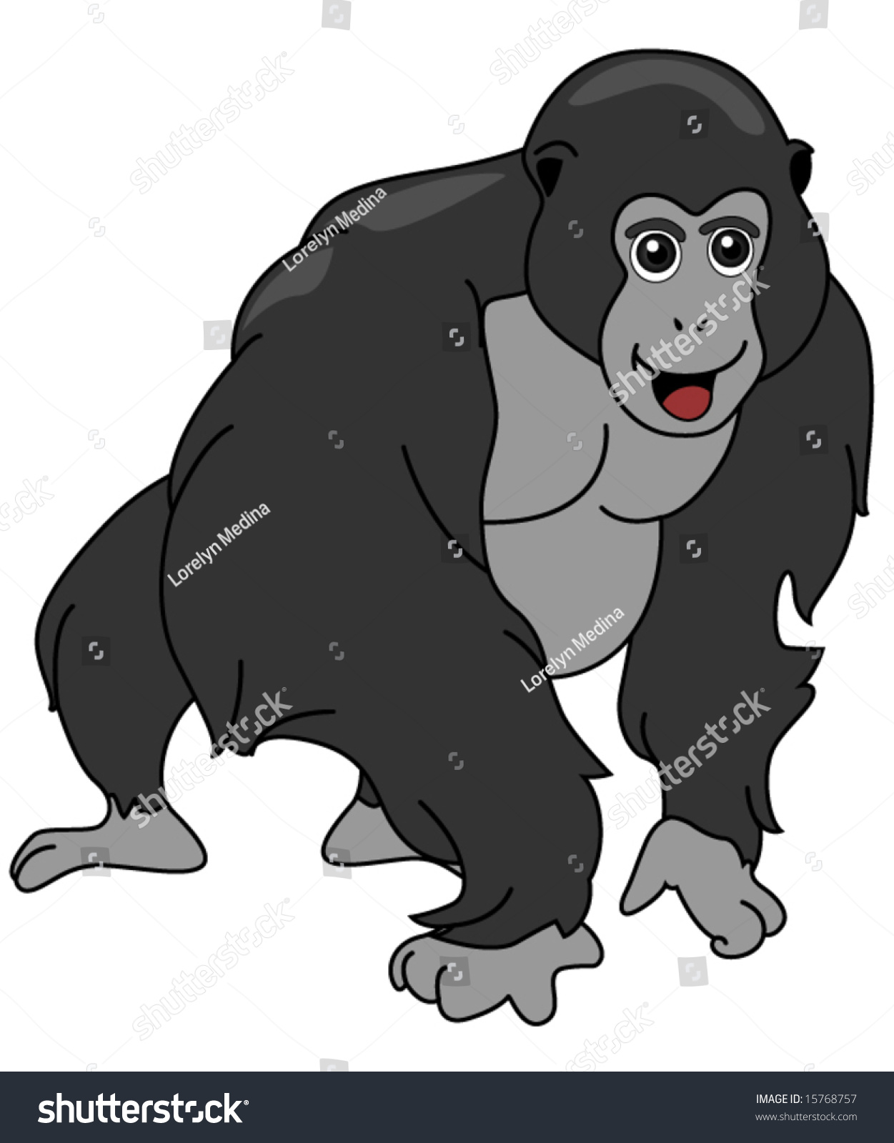 Gorilla - Vector - 15768757 : Shutterstock