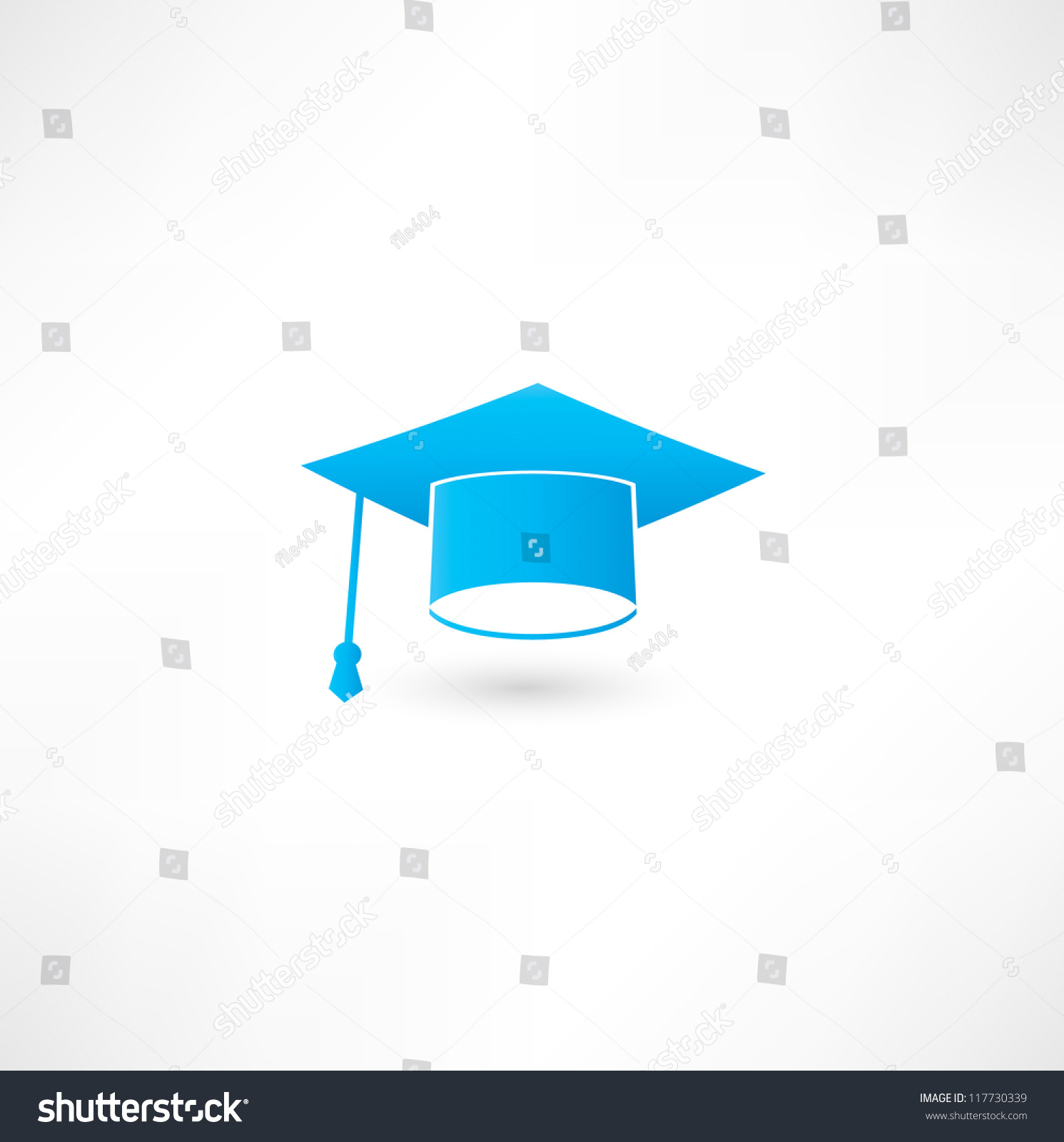 Graduation Cap Stock Vector Illustration 117730339 : Shutterstock