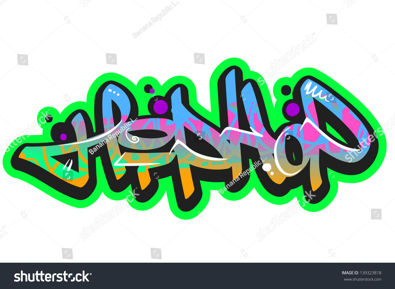 Graffiti Vector Art Urban Design Element - 139323818 : Shutterstock