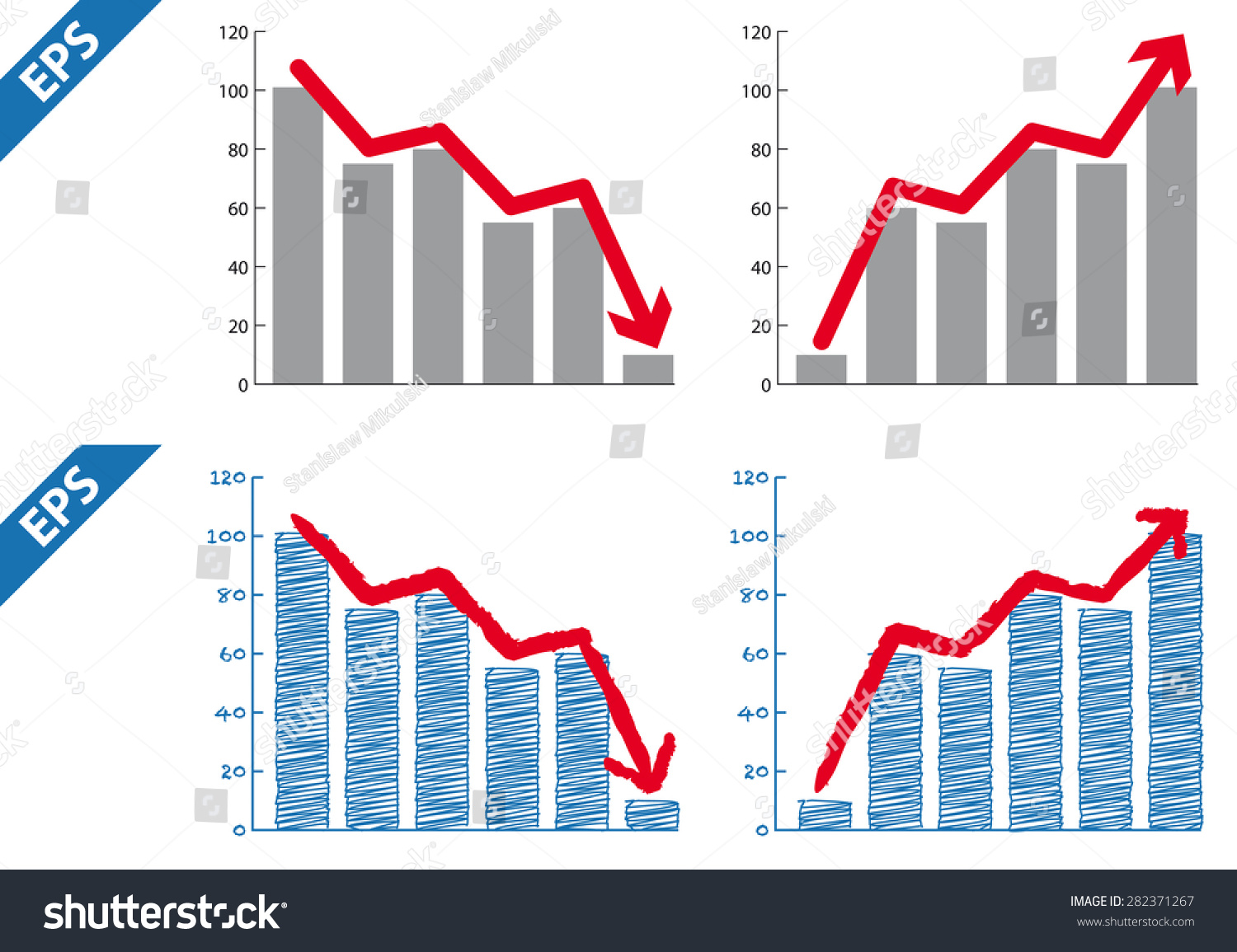 graph-down-and-graph-up-with-arrow-down-up-down-up-down-and-up-down-up