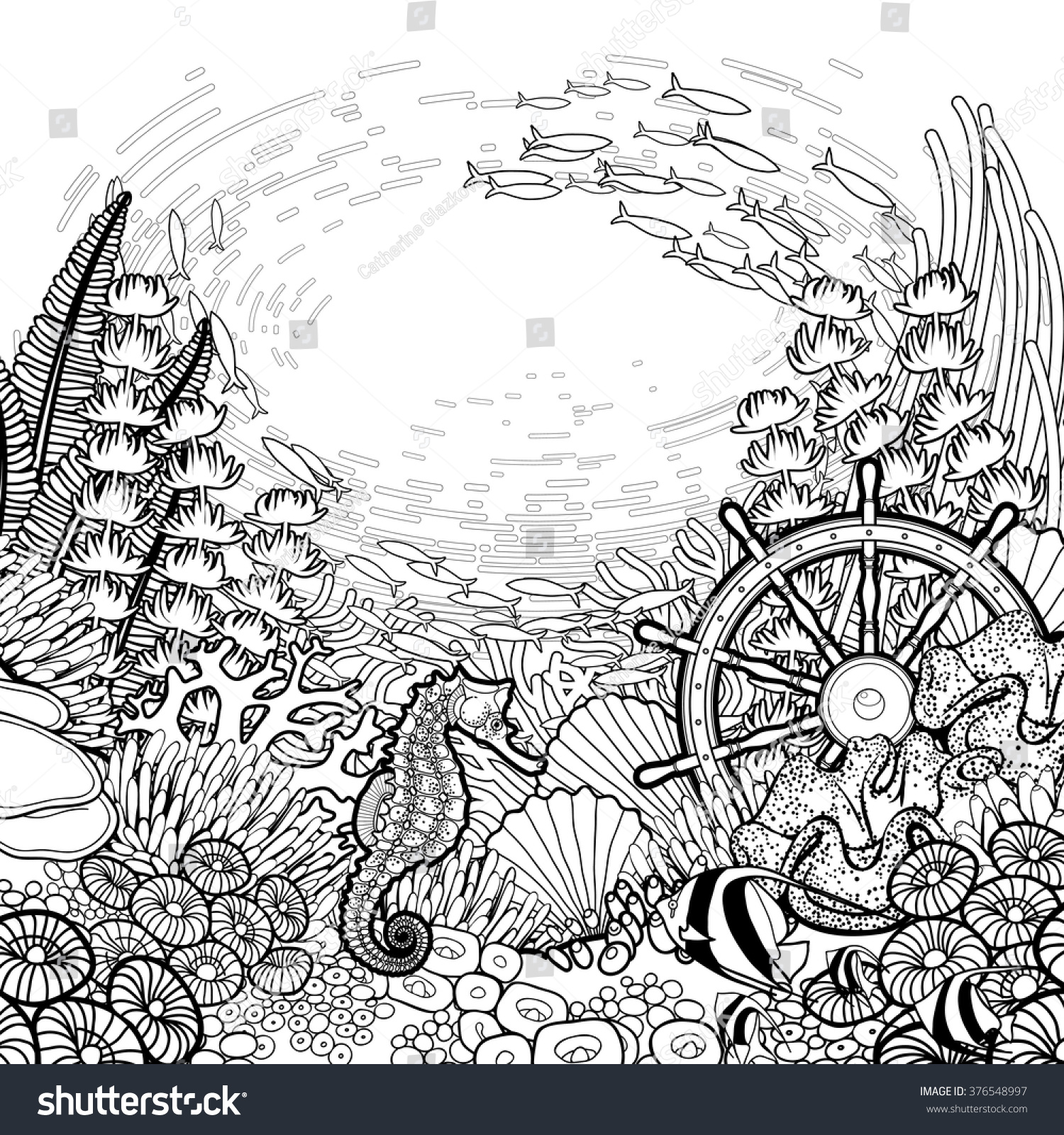 ocean backround coloring pages - photo #12