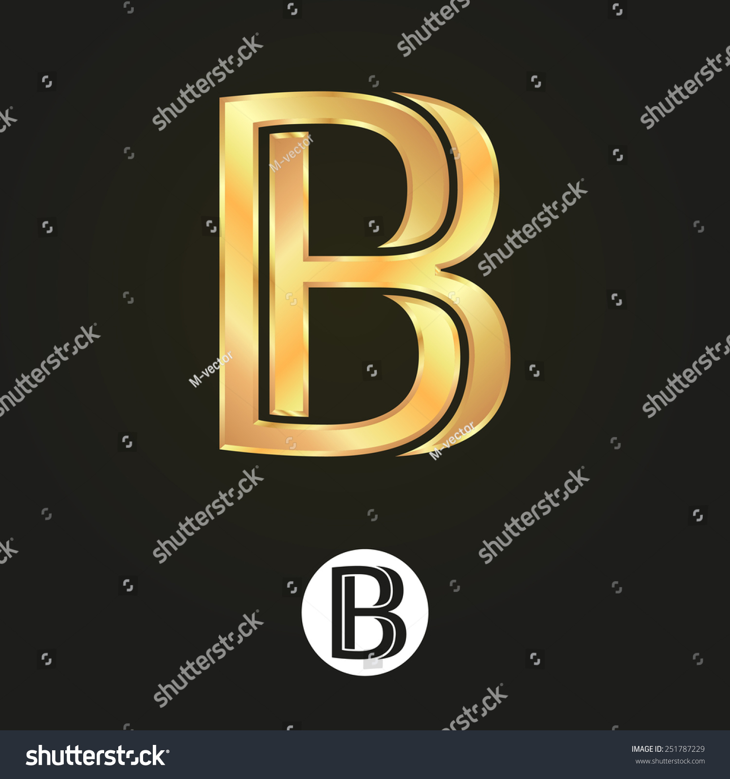 Graphic Decorative Design Alphabet / Letter B / Stock Vector ...