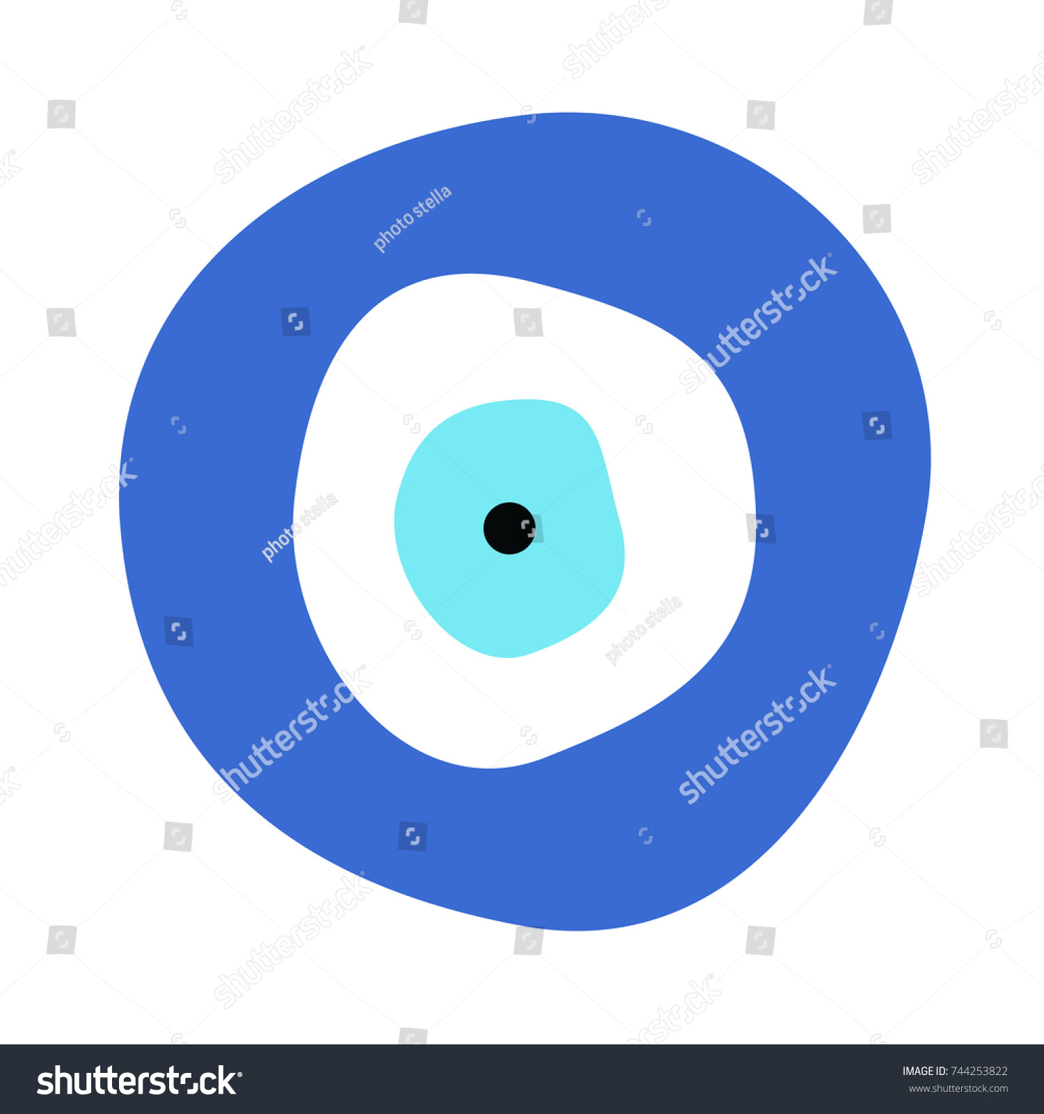 Greek Evil Eye Vector Symbol Protection Stock Vector Royalty Free