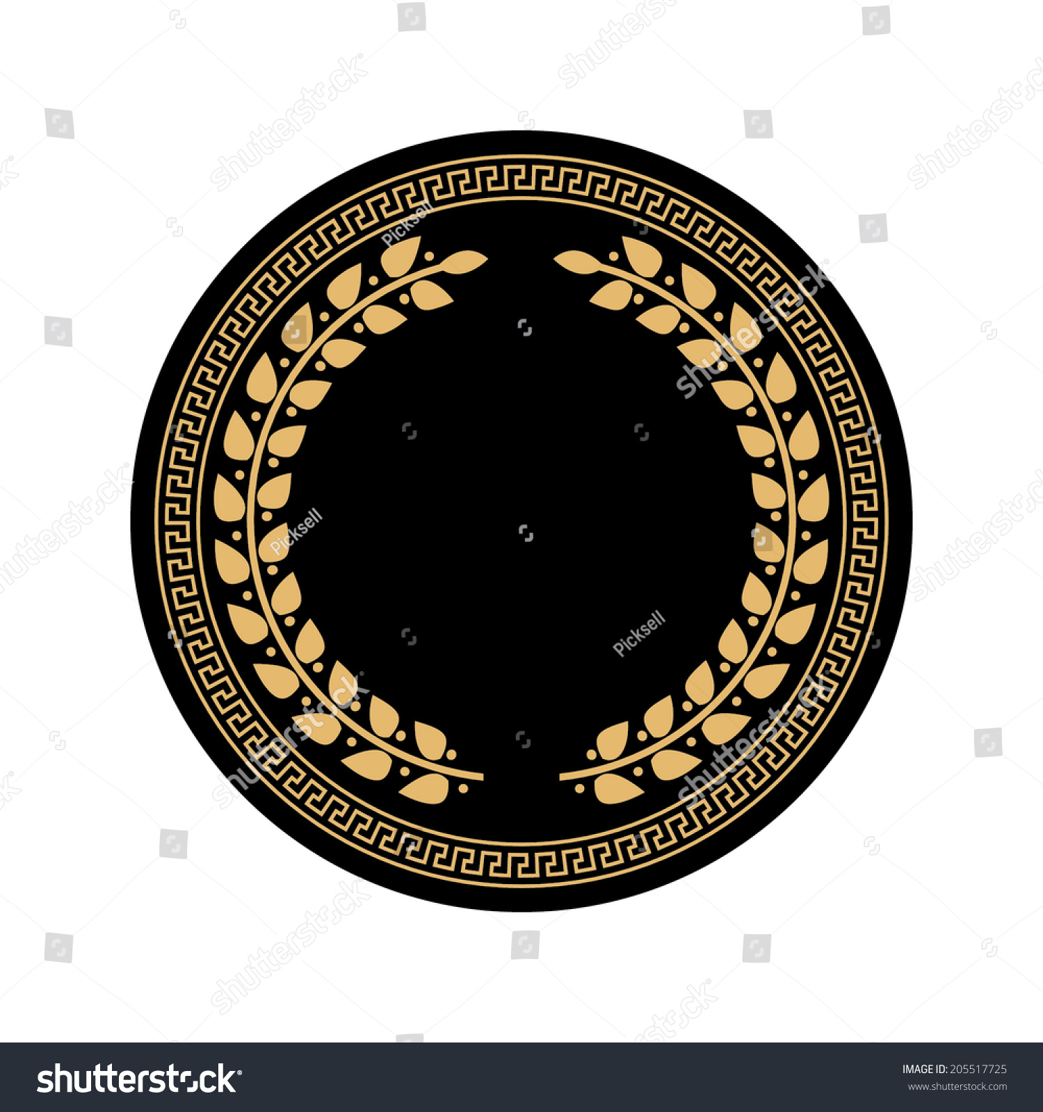 Ornamento Griego Con Correa En Un Vector De Stock Libre De Regal As