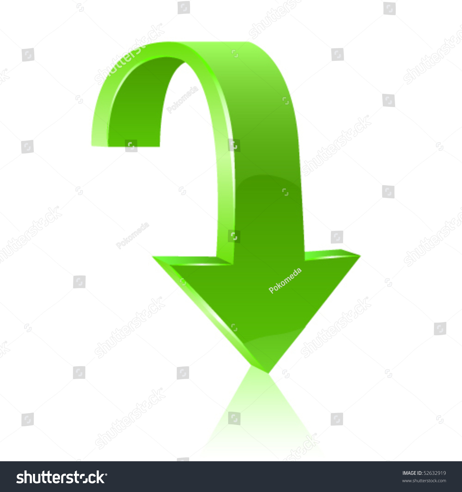 Green Arrow Icon. Vector - 52632919 : Shutterstock