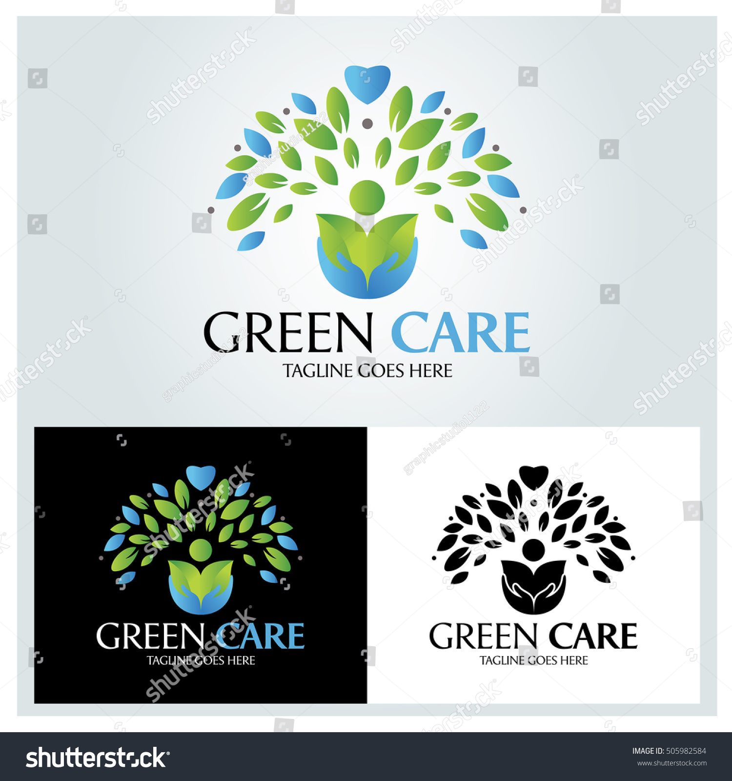 Green Care Logo Design Template Tree Stock Vector 505982584 Shutterstock Green Tree Vector Logo Design Template Stock Vector More Images Of 2015 465664290 Istock