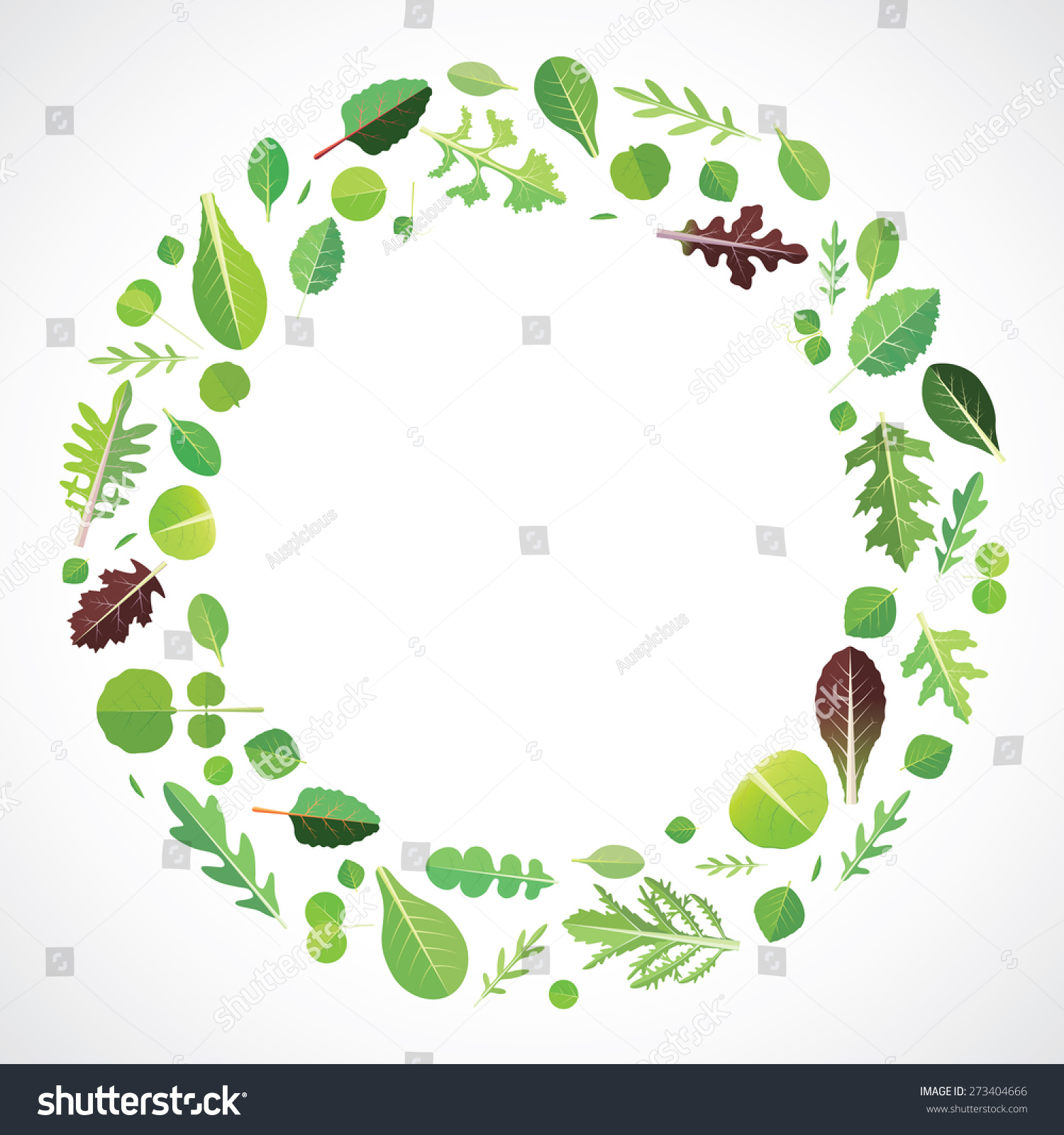 Green Leafy Background. Vector Illustration - 273404666 : Shutterstock