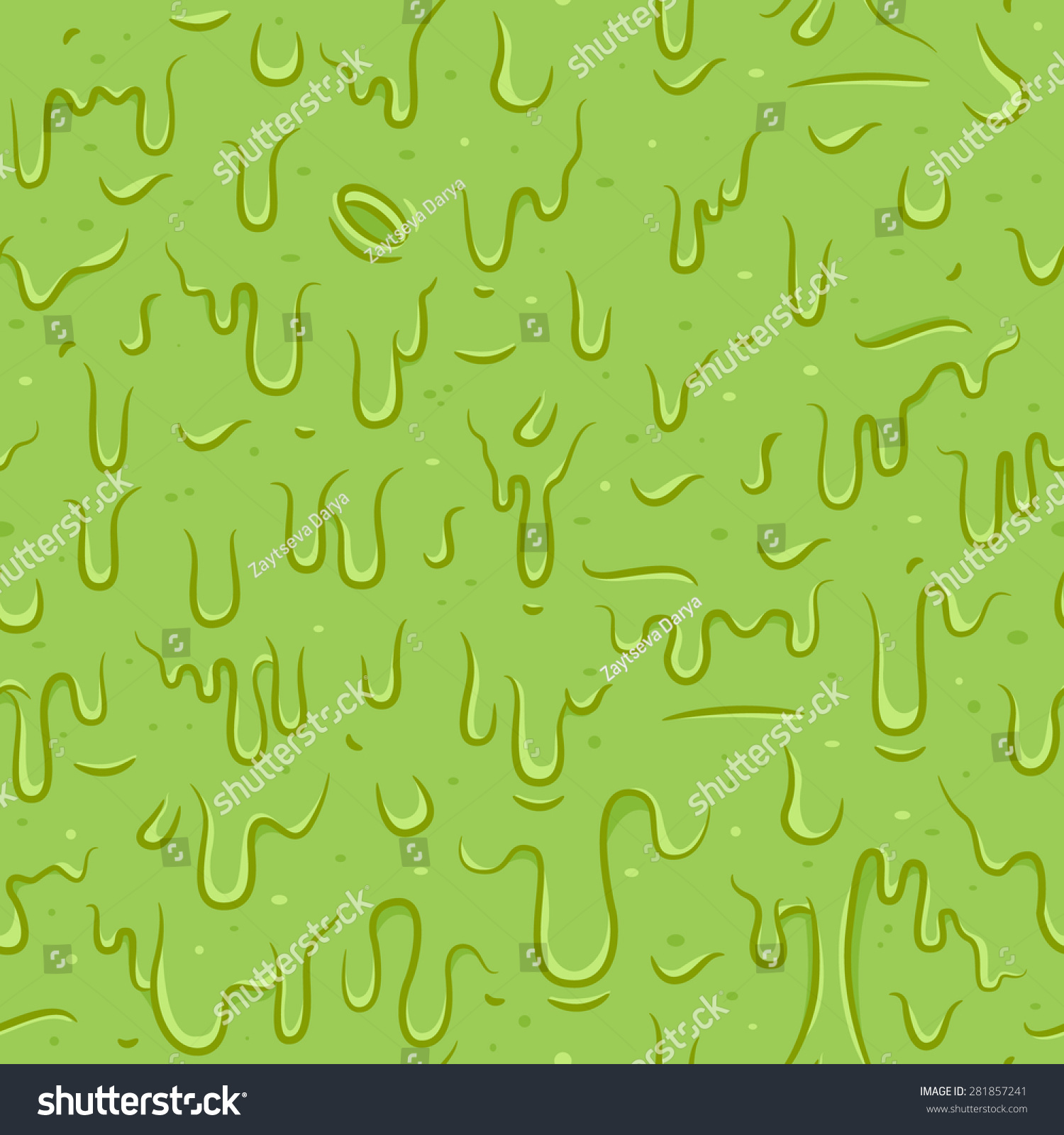 Green Slime Pattern Stock Vector 281857241 Shutterstock