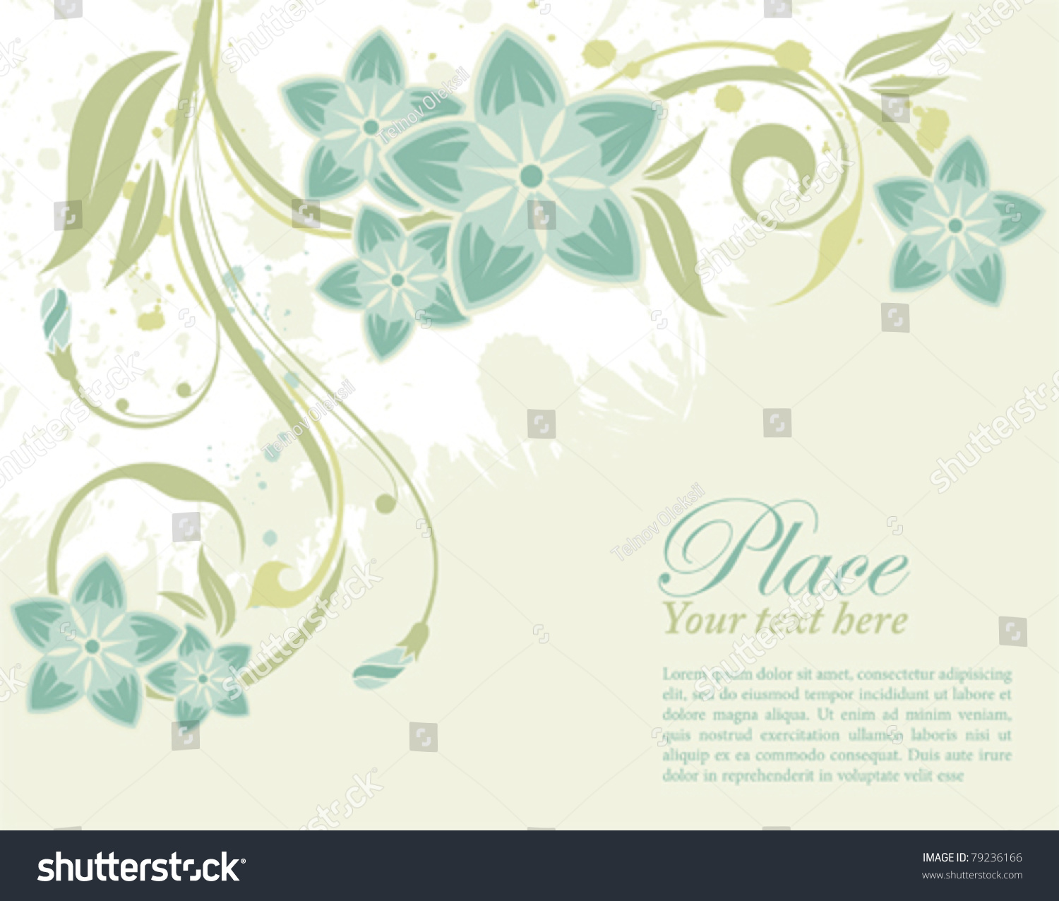 Grunge Floral Frame With Crown Vector Illustration Grunge Floral Frame With Crown Vector Illustration