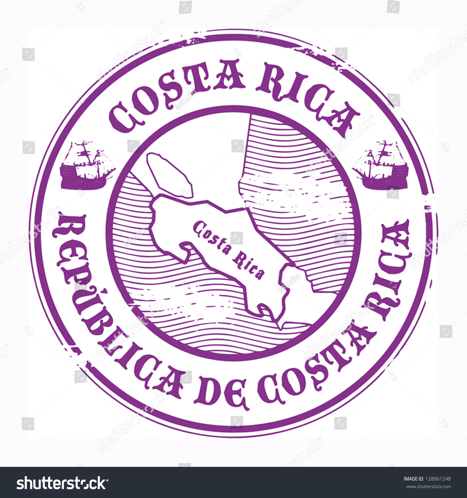 clipart map of costa rica - photo #9