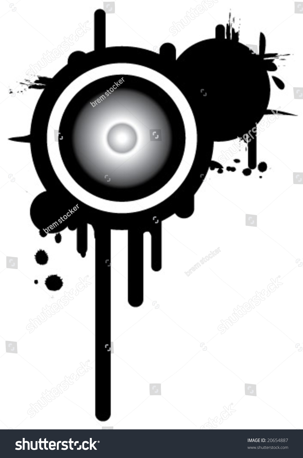 Grunge Speaker Stock Vector Illustration 20654887 : Shutterstock