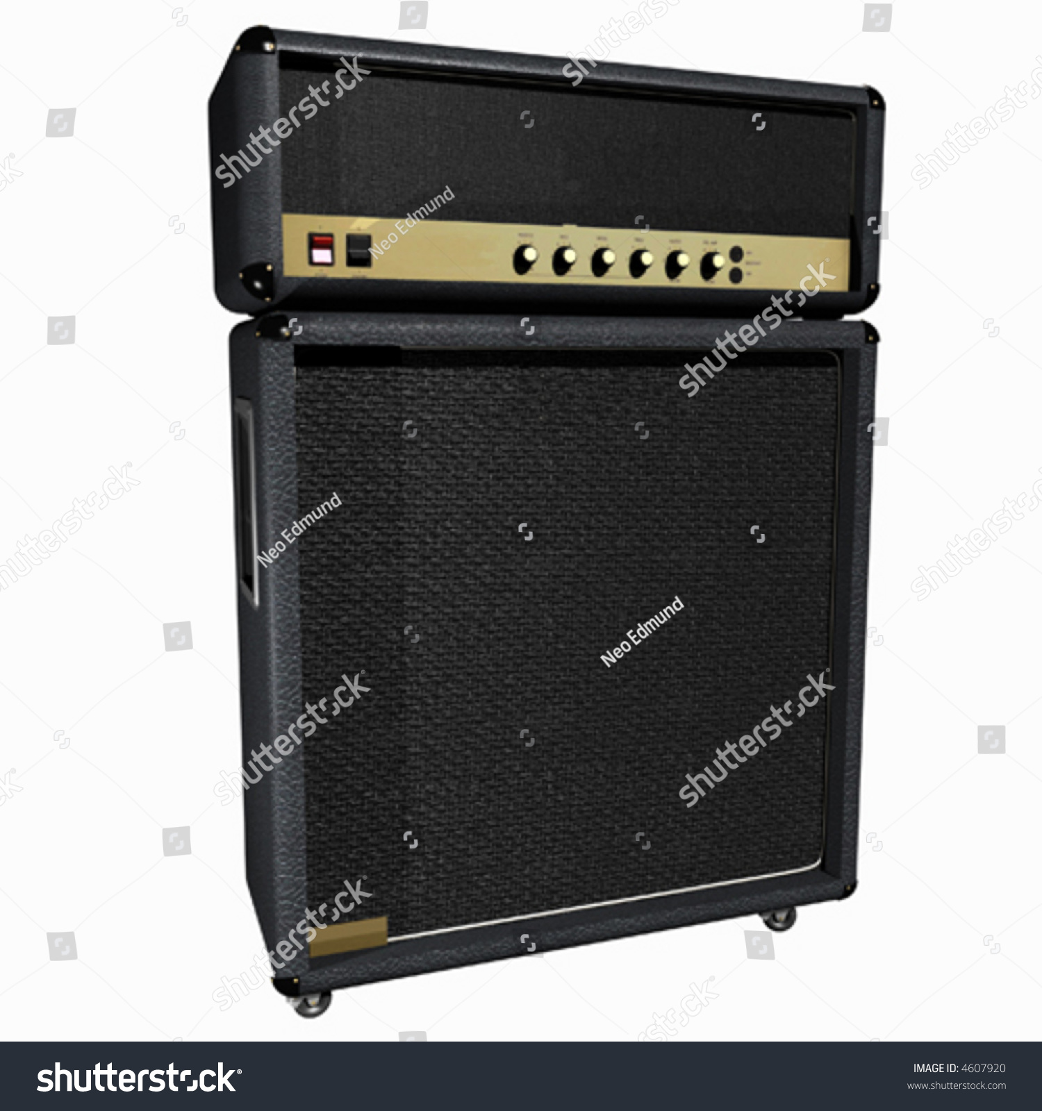 Guitar Amp / Half Stack (Vector) - 4607920 : Shutterstock