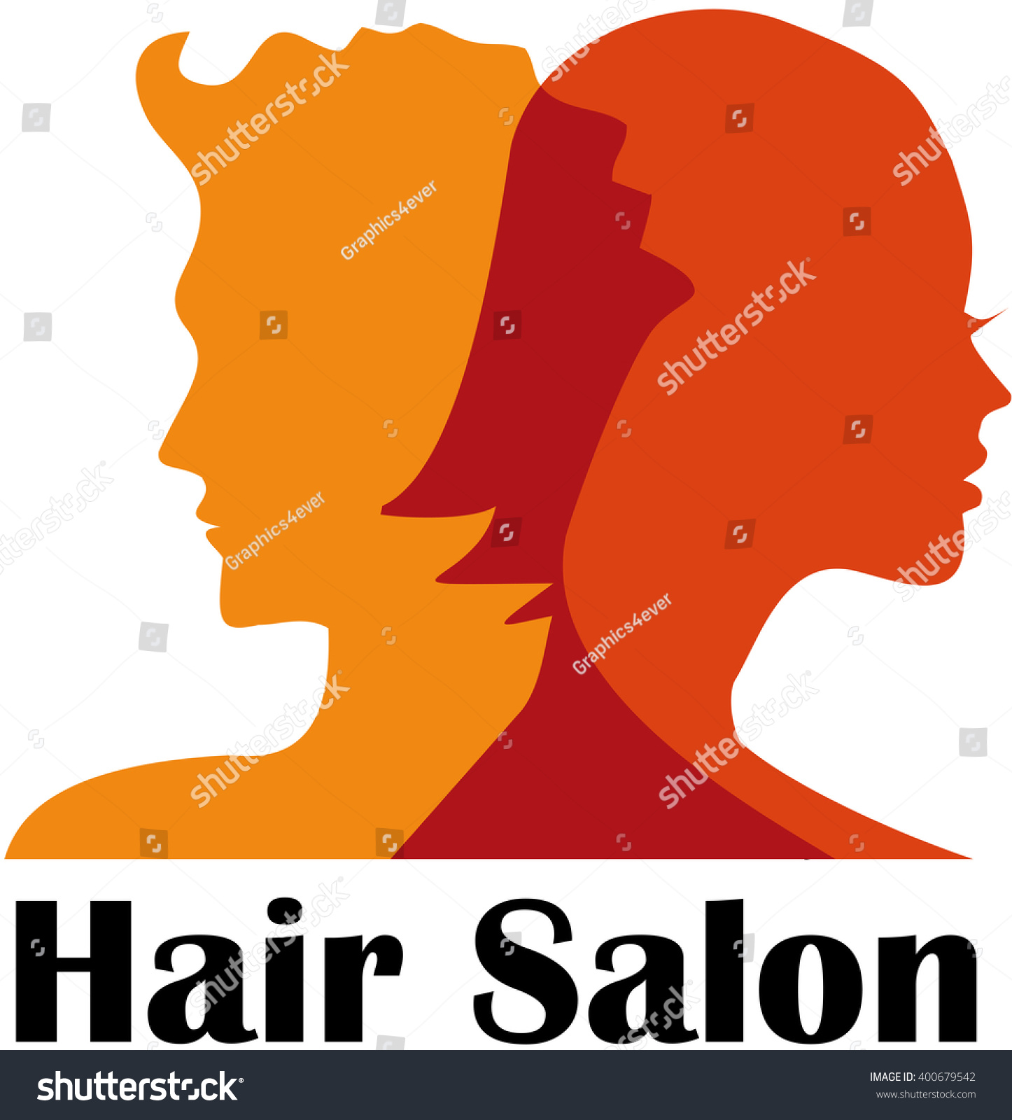 Hair Salon Logo Stock Vector 400679542 - Shutterstock